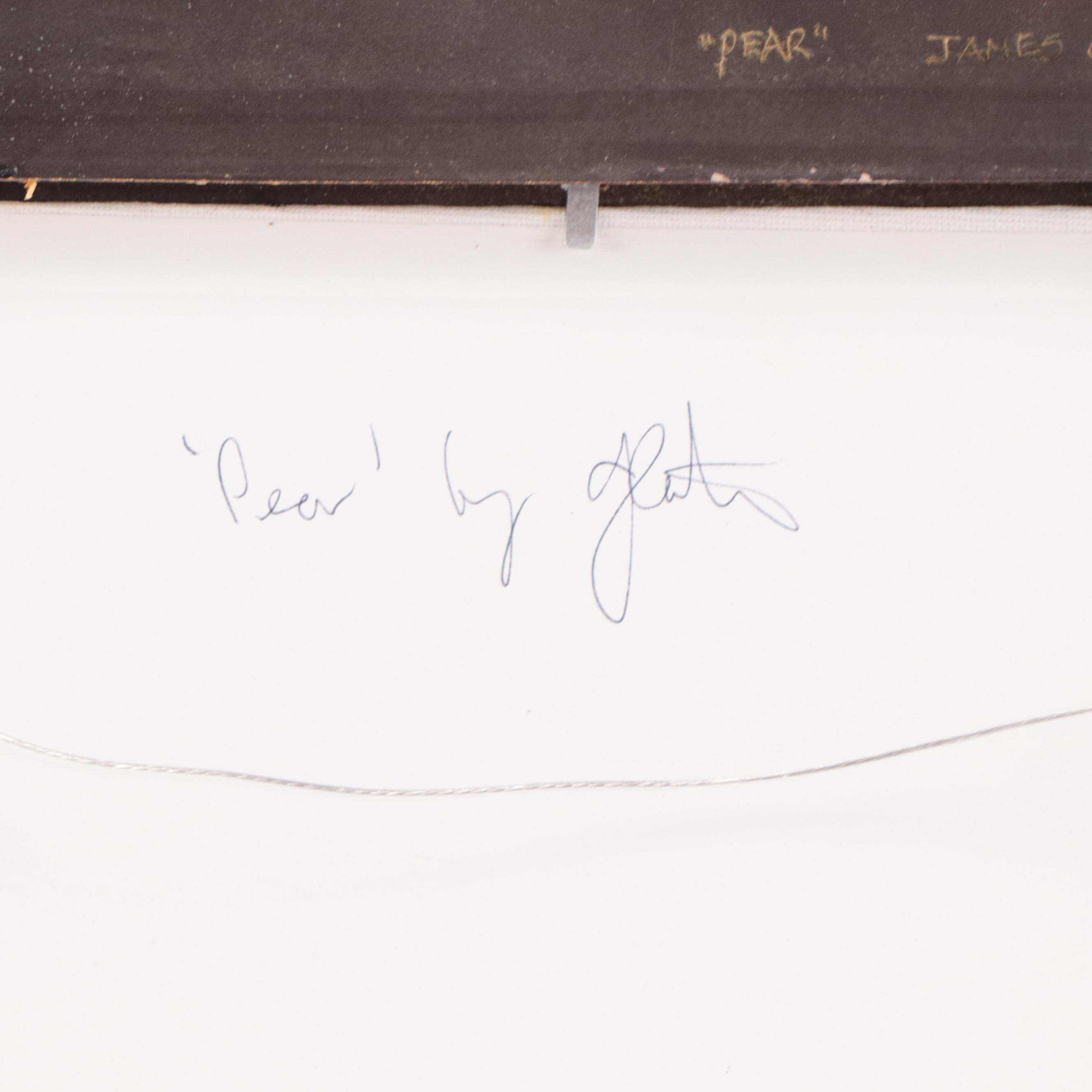 James Coates Still Life Oil Painting "Pear"