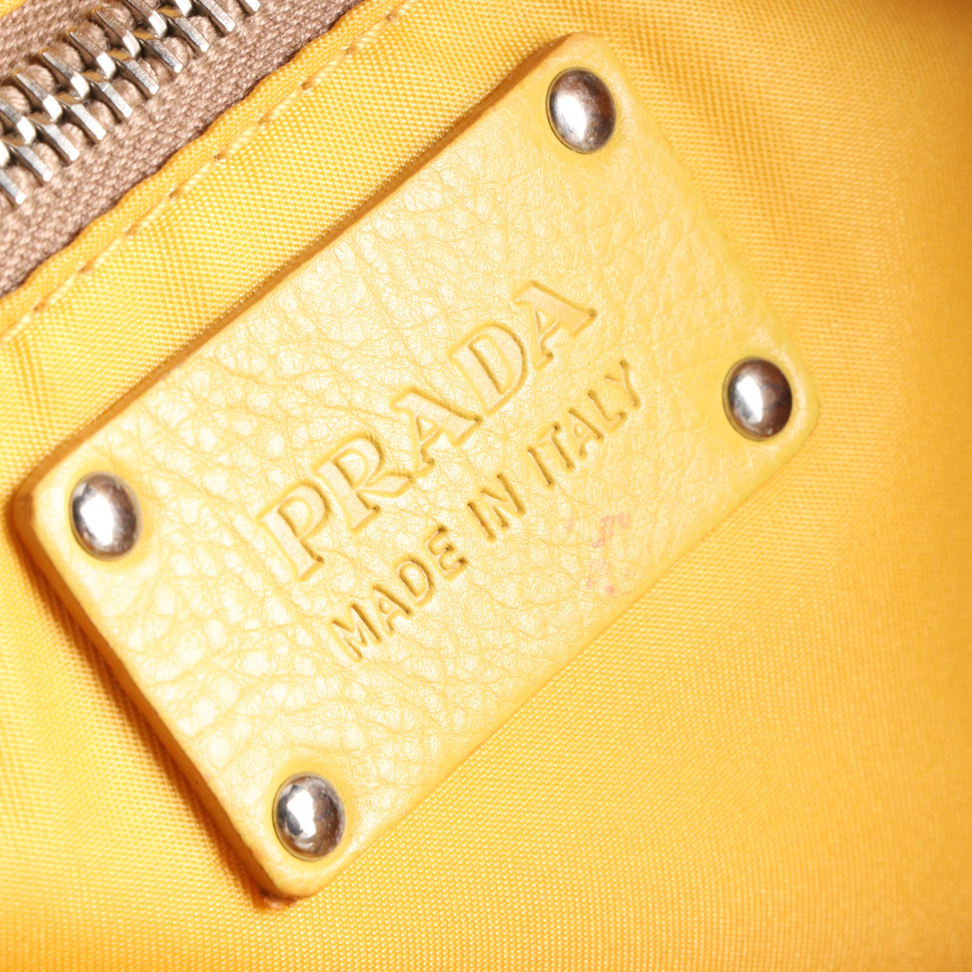 Prada Sailor Boy and More Brooch Tote in Nylon and Ostrich