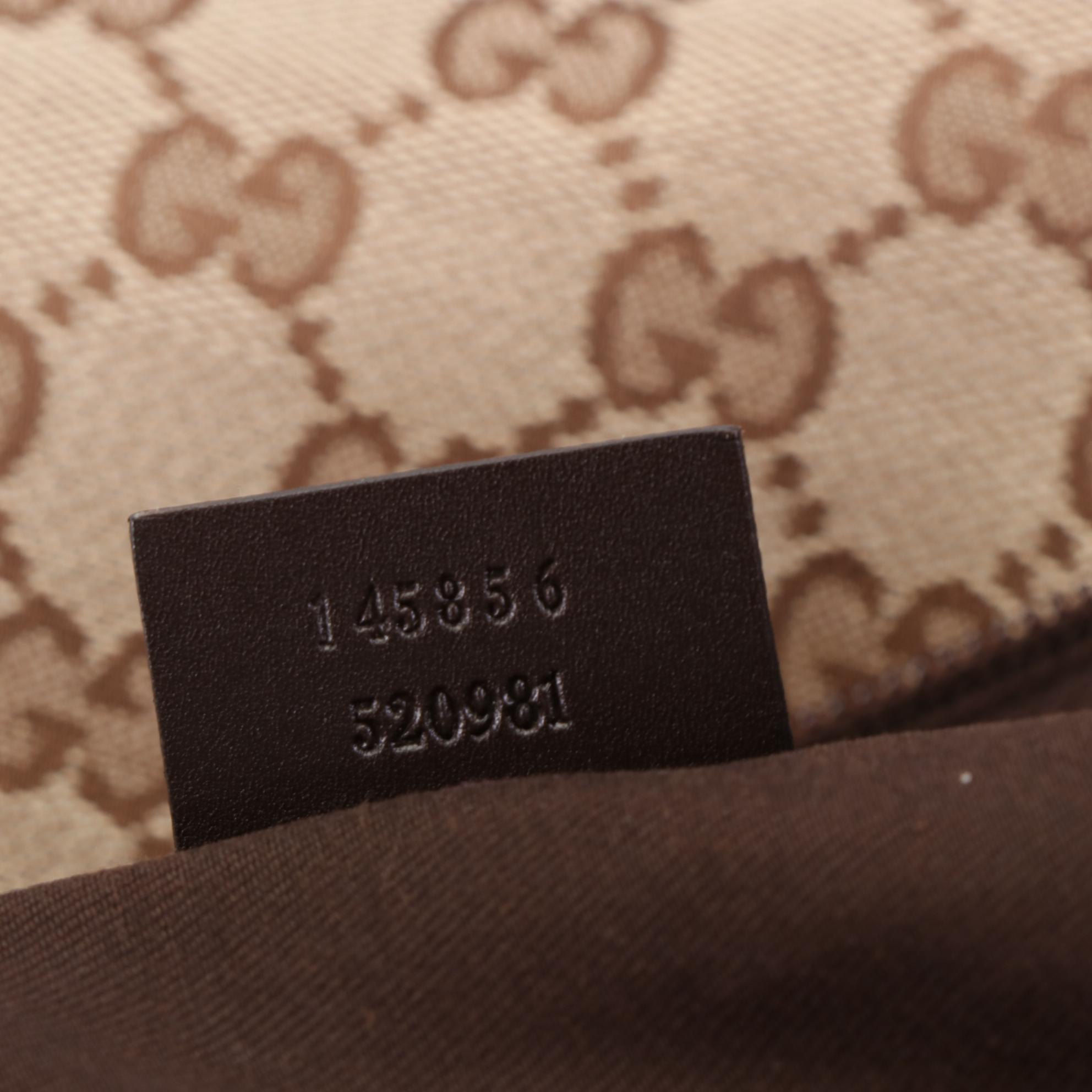 Gucci GG Canvas and Leather Flat Crossbody Bag