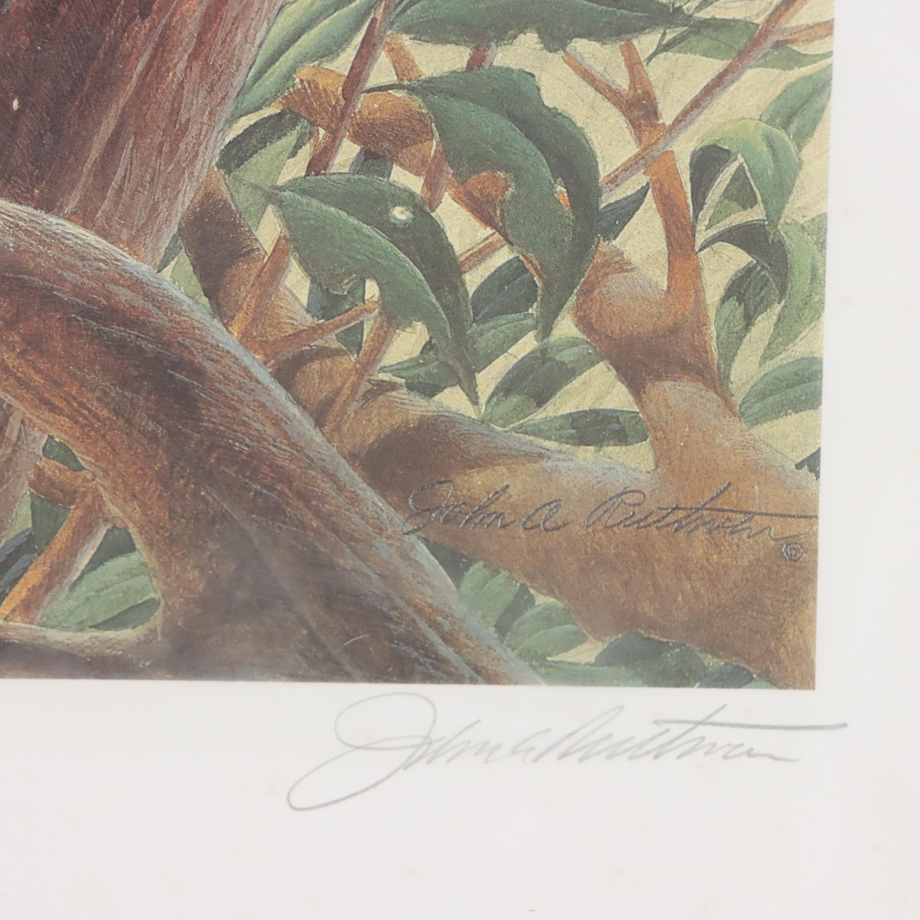 John Ruthven Offset Lithograph "Tully," Late 20th Century