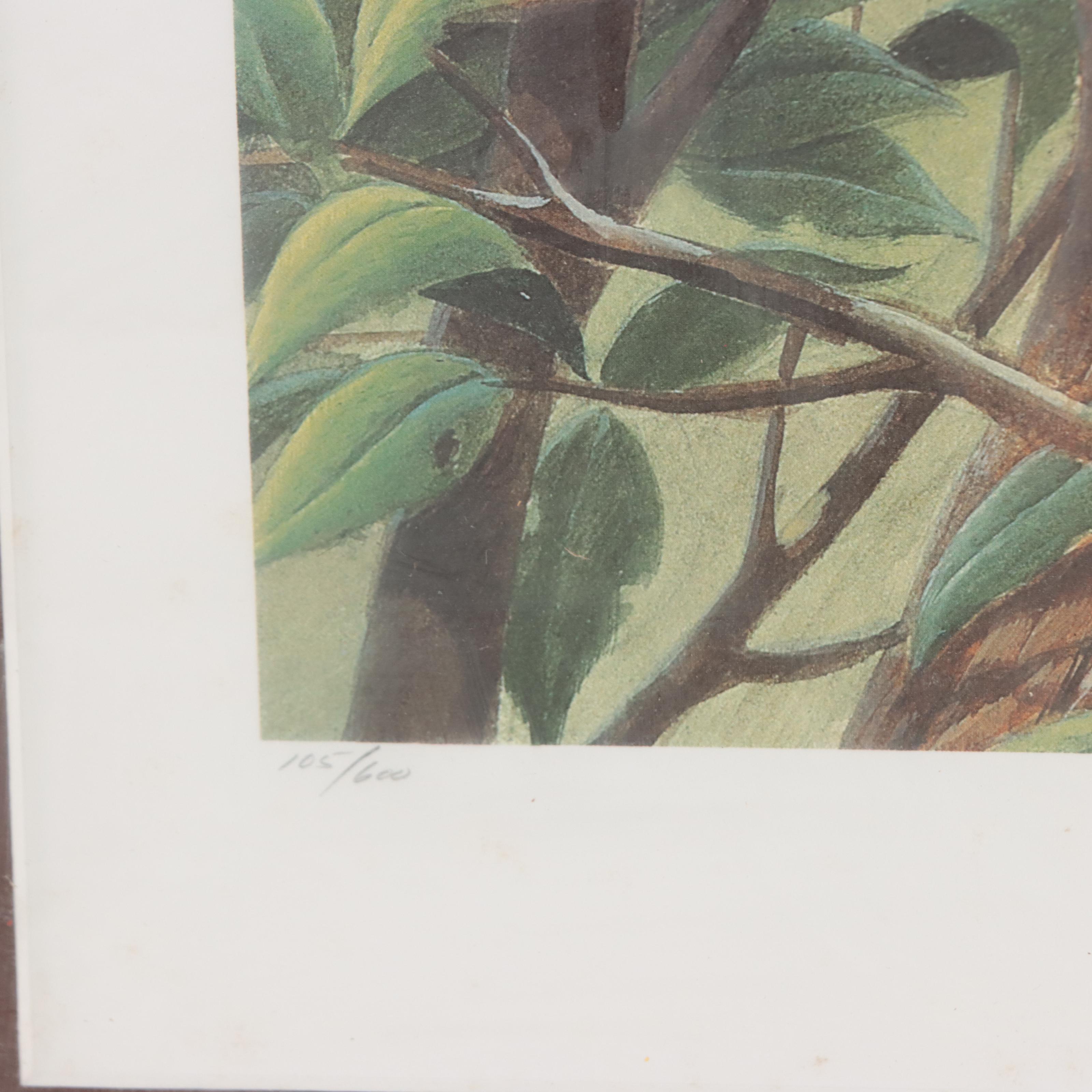 John Ruthven Offset Lithograph "Tully," Late 20th Century