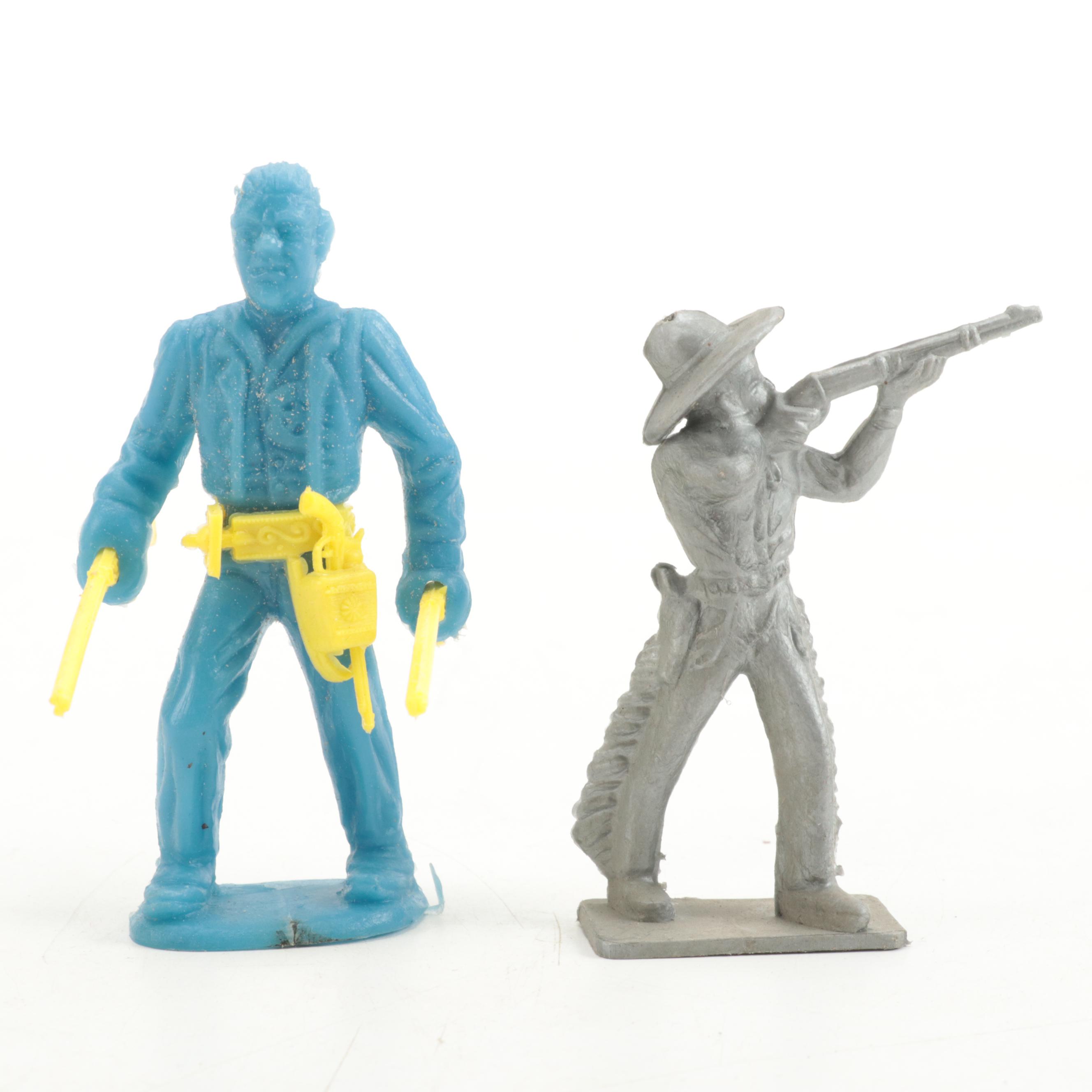 Bergen Toy, Tim Mee with Other Plastic Toy Animals, Knights Cowboys and More