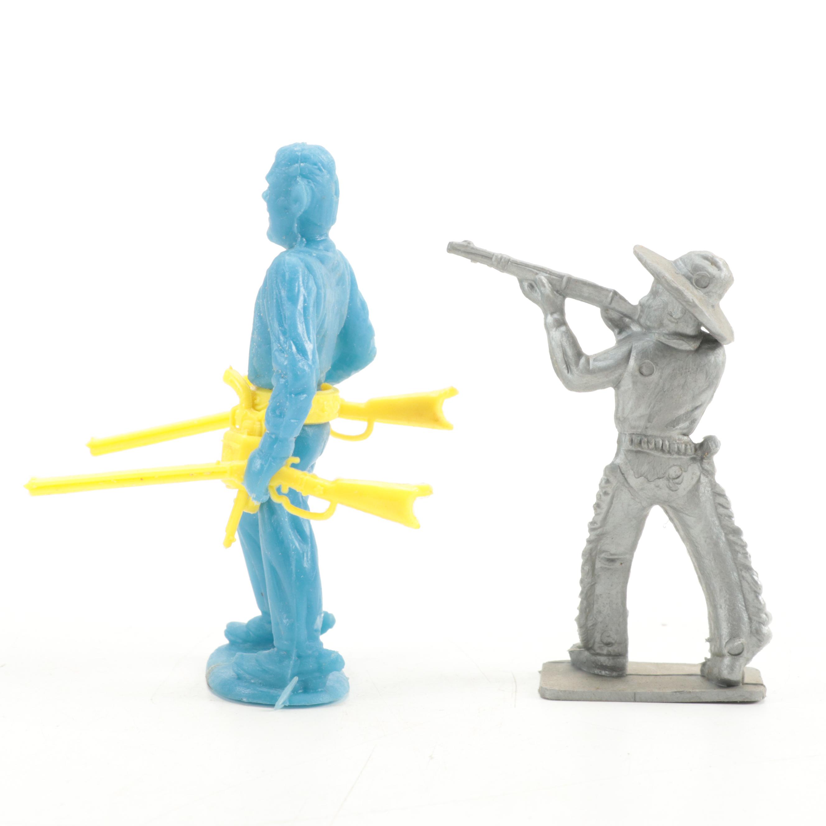 Bergen Toy, Tim Mee with Other Plastic Toy Animals, Knights Cowboys and More