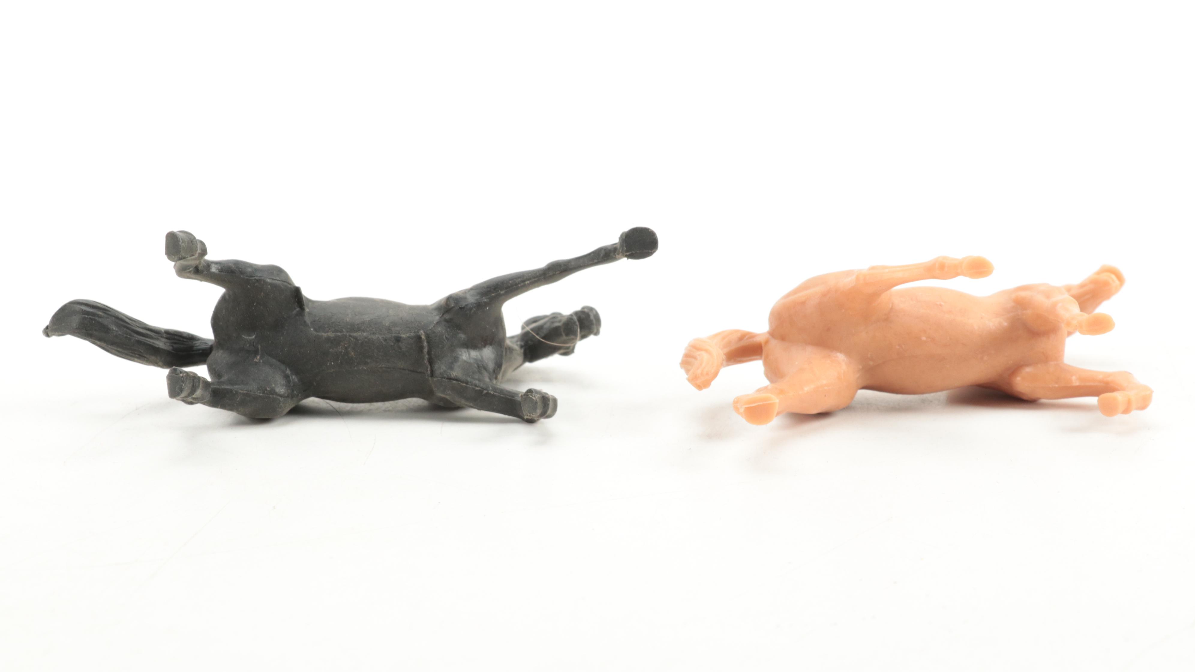 Bergen Toy, Tim Mee with Other Plastic Toy Animals, Knights Cowboys and More