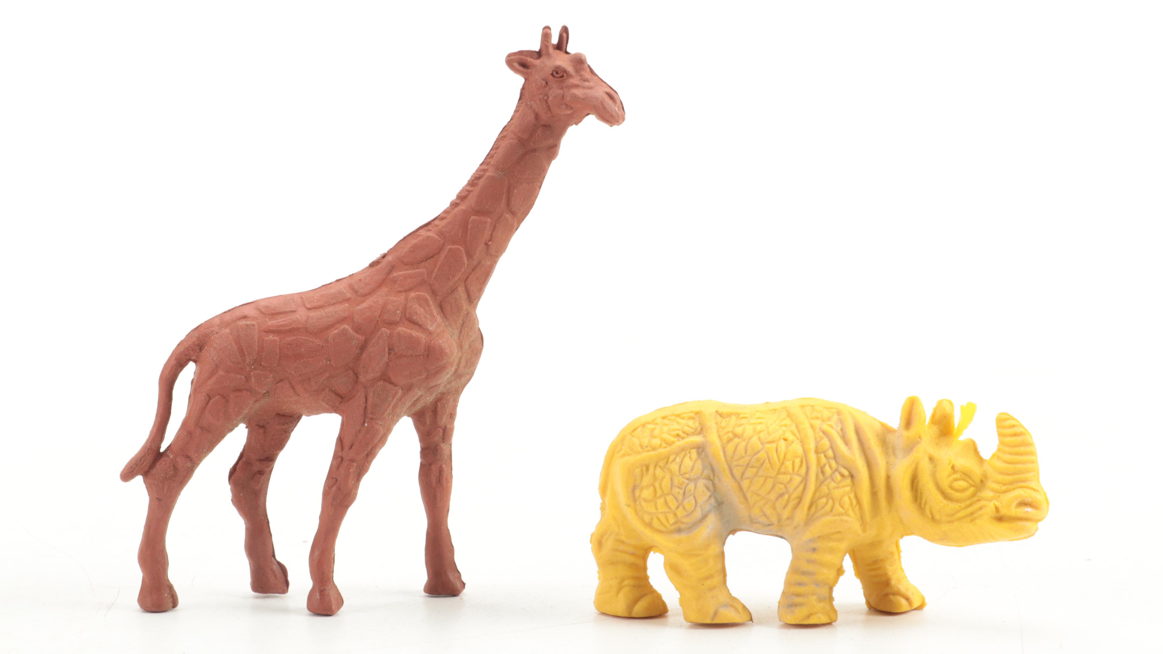 Bergen Toy, Tim Mee with Other Plastic Toy Animals, Knights Cowboys and More