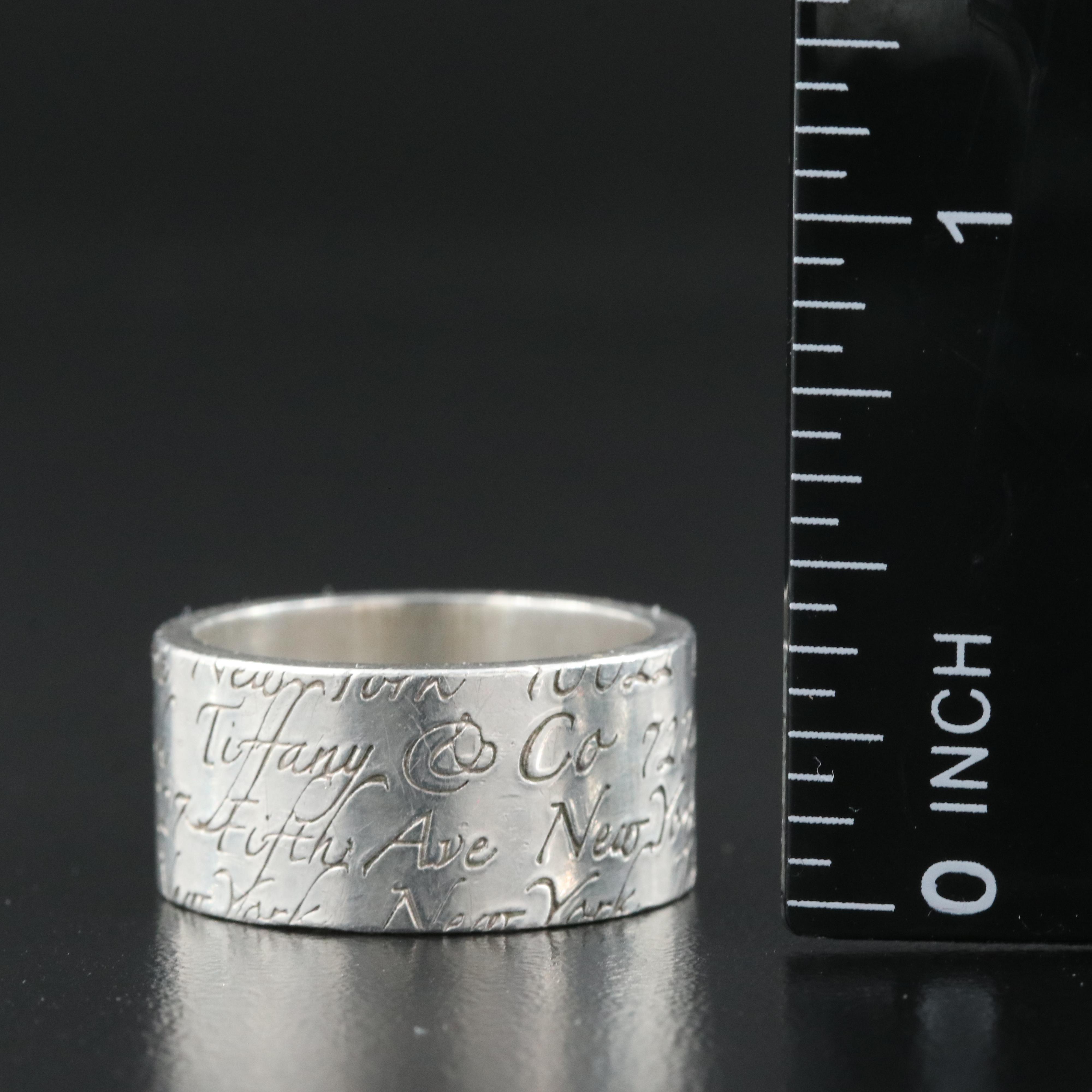 Tiffany & Co. Sterling "Notes" Band