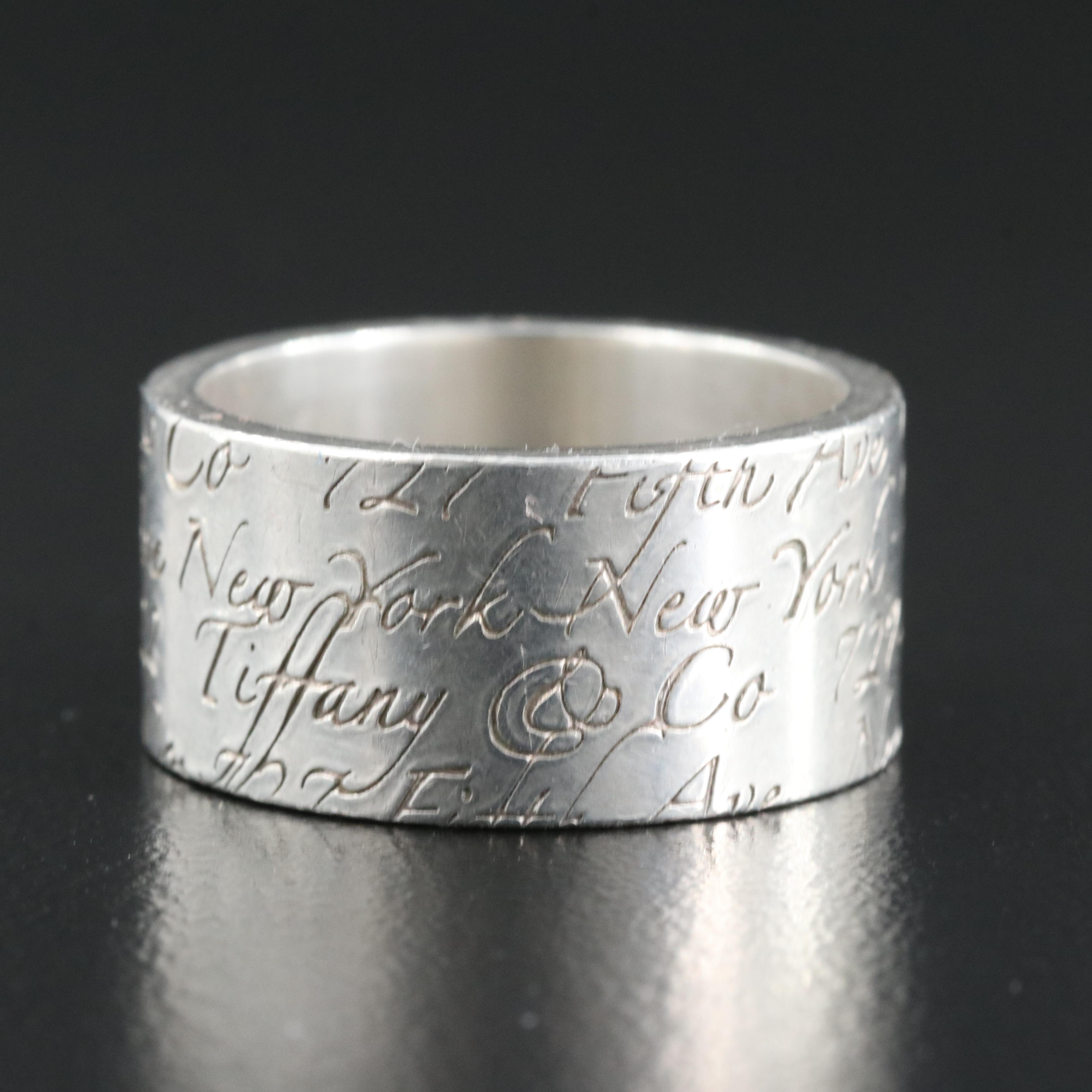 Tiffany & Co. Sterling "Notes" Band