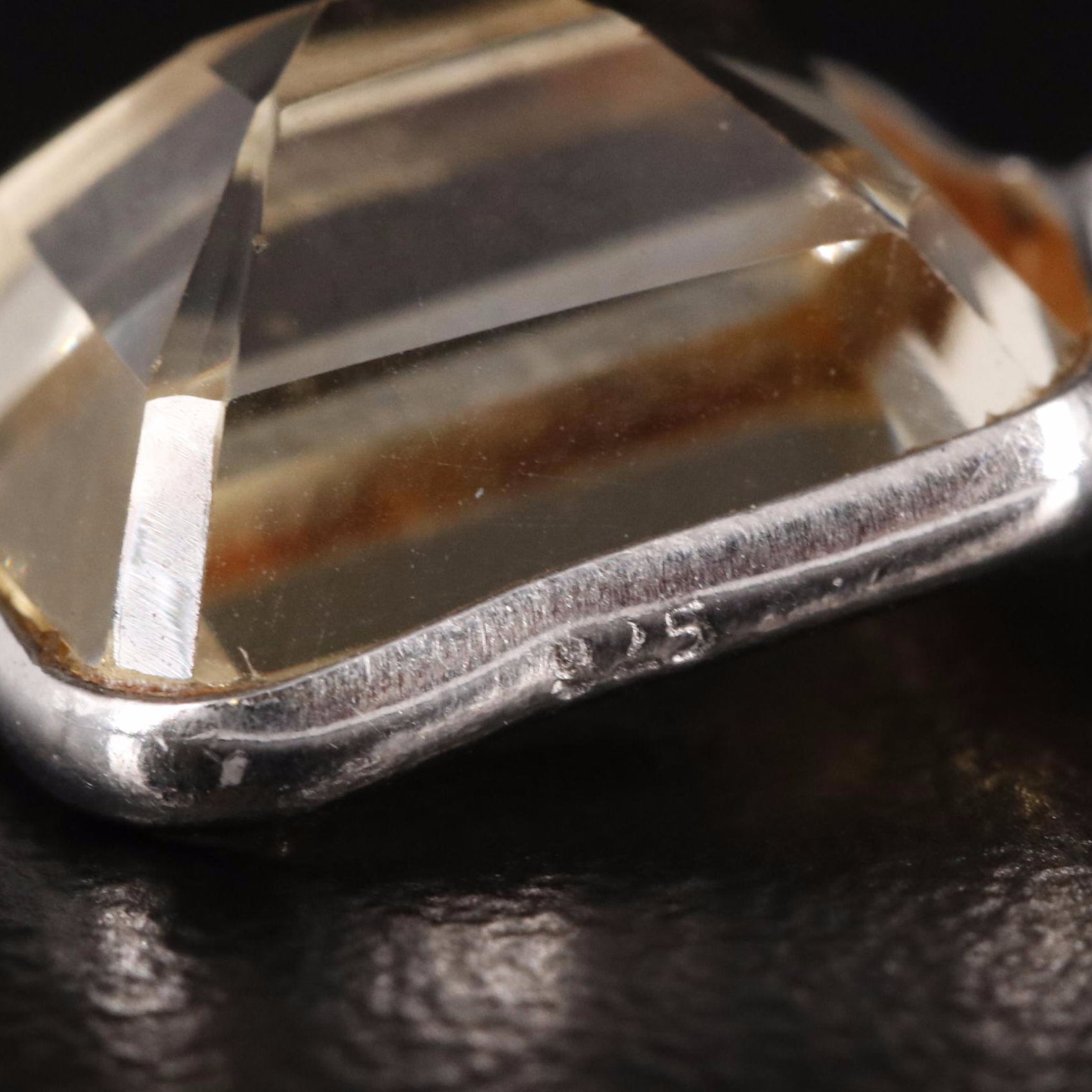 Sterling Citrine Pendant