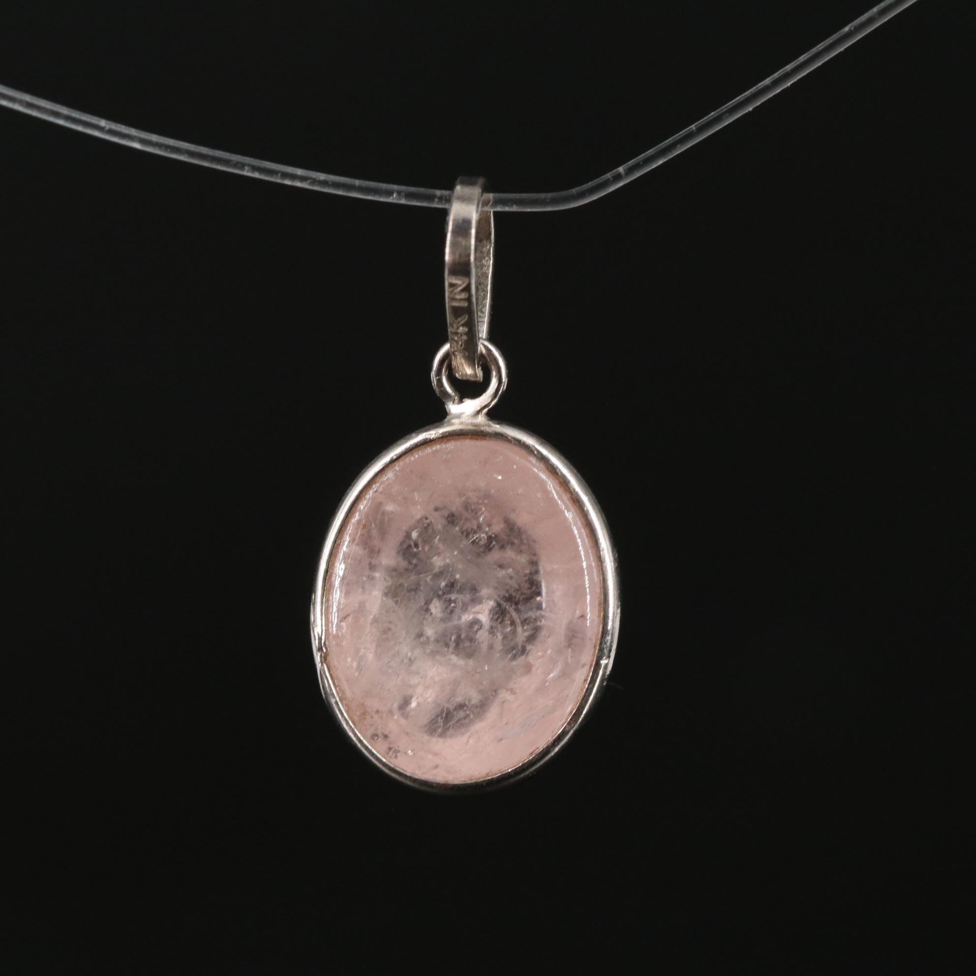 14K Morganite Pendant