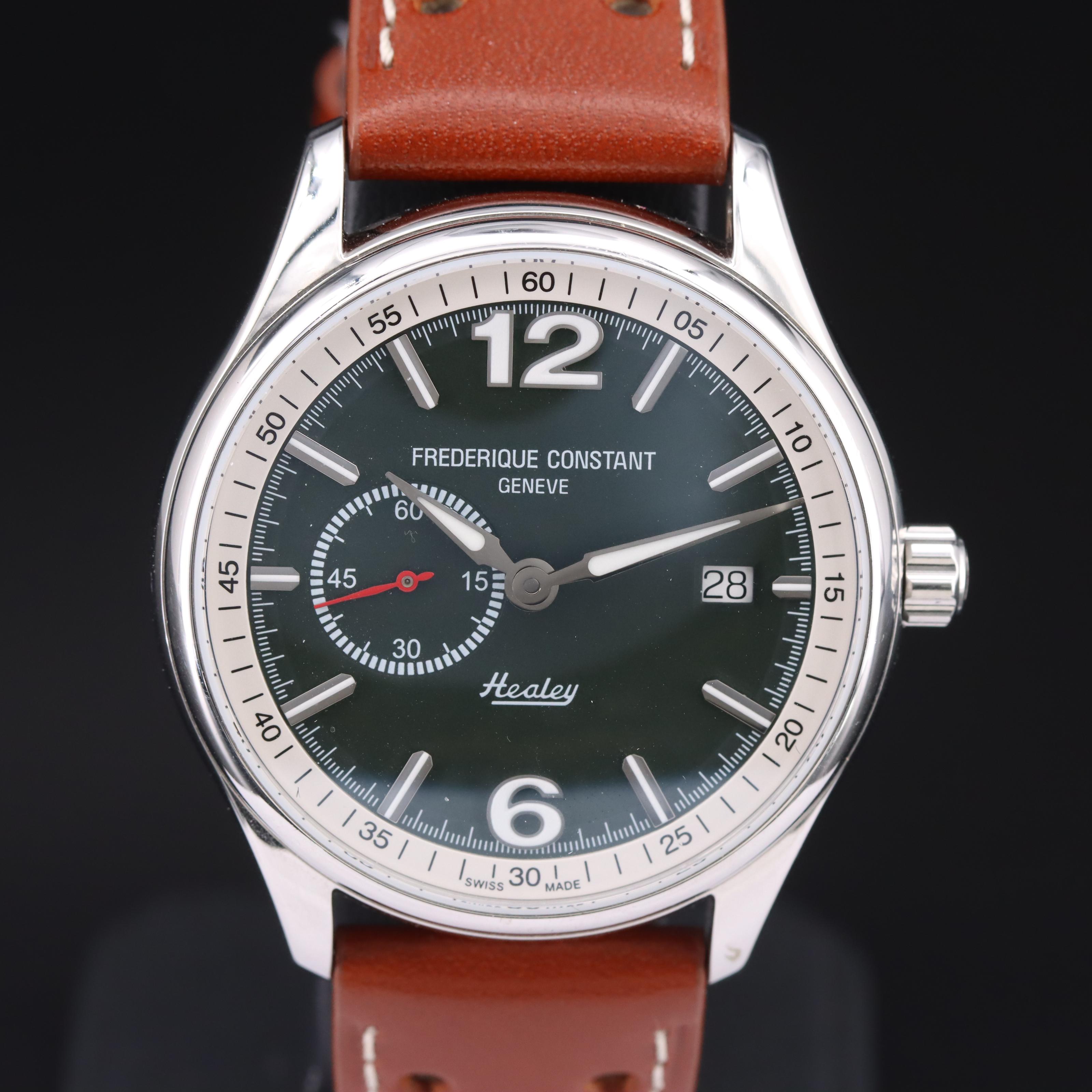 Frederique Constant Healey Vintage Rally Watch with Scale Model