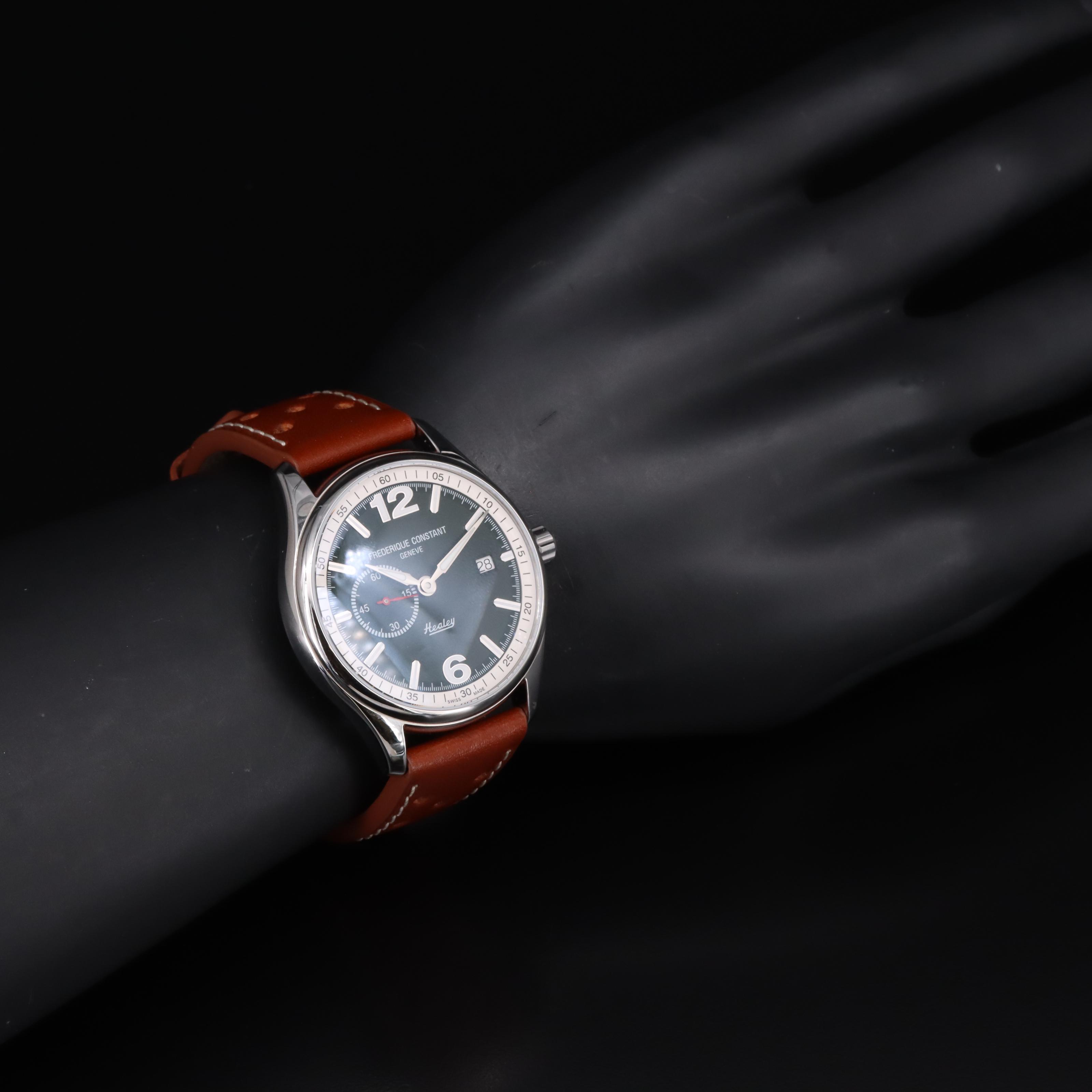 Frederique Constant Healey Vintage Rally Watch with Scale Model