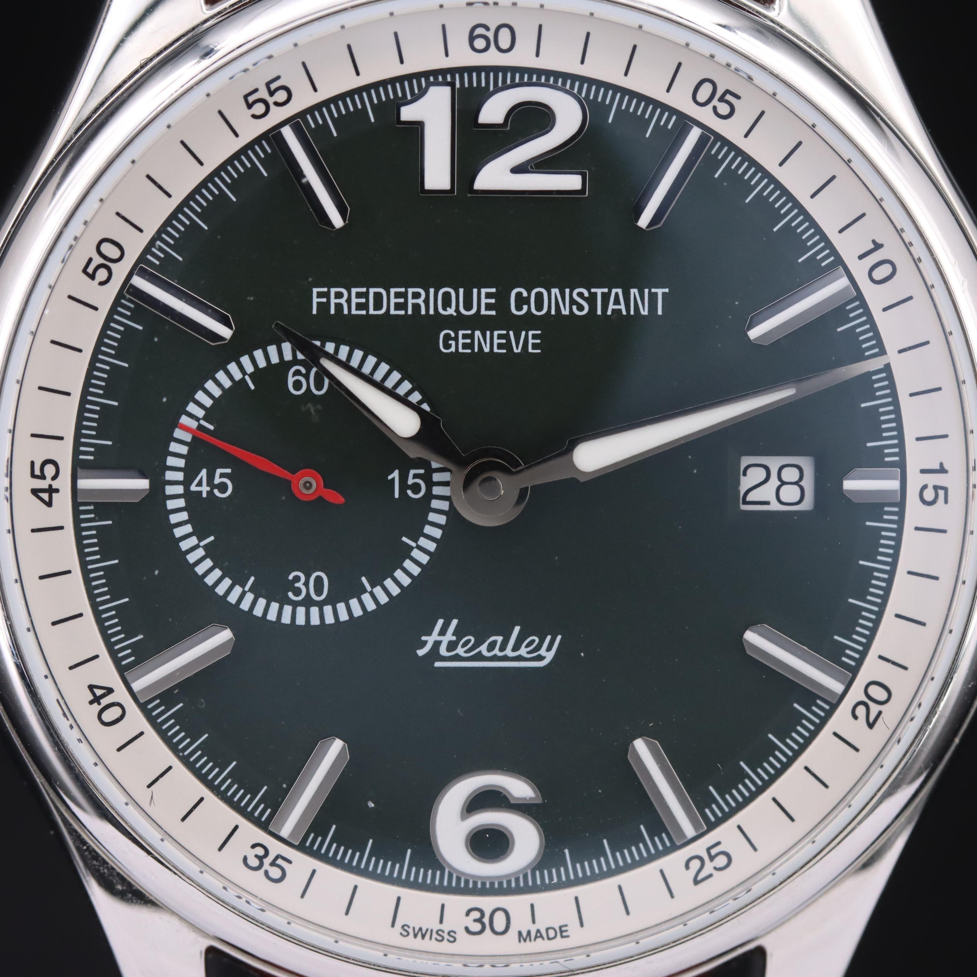 Frederique Constant Healey Vintage Rally Watch with Scale Model