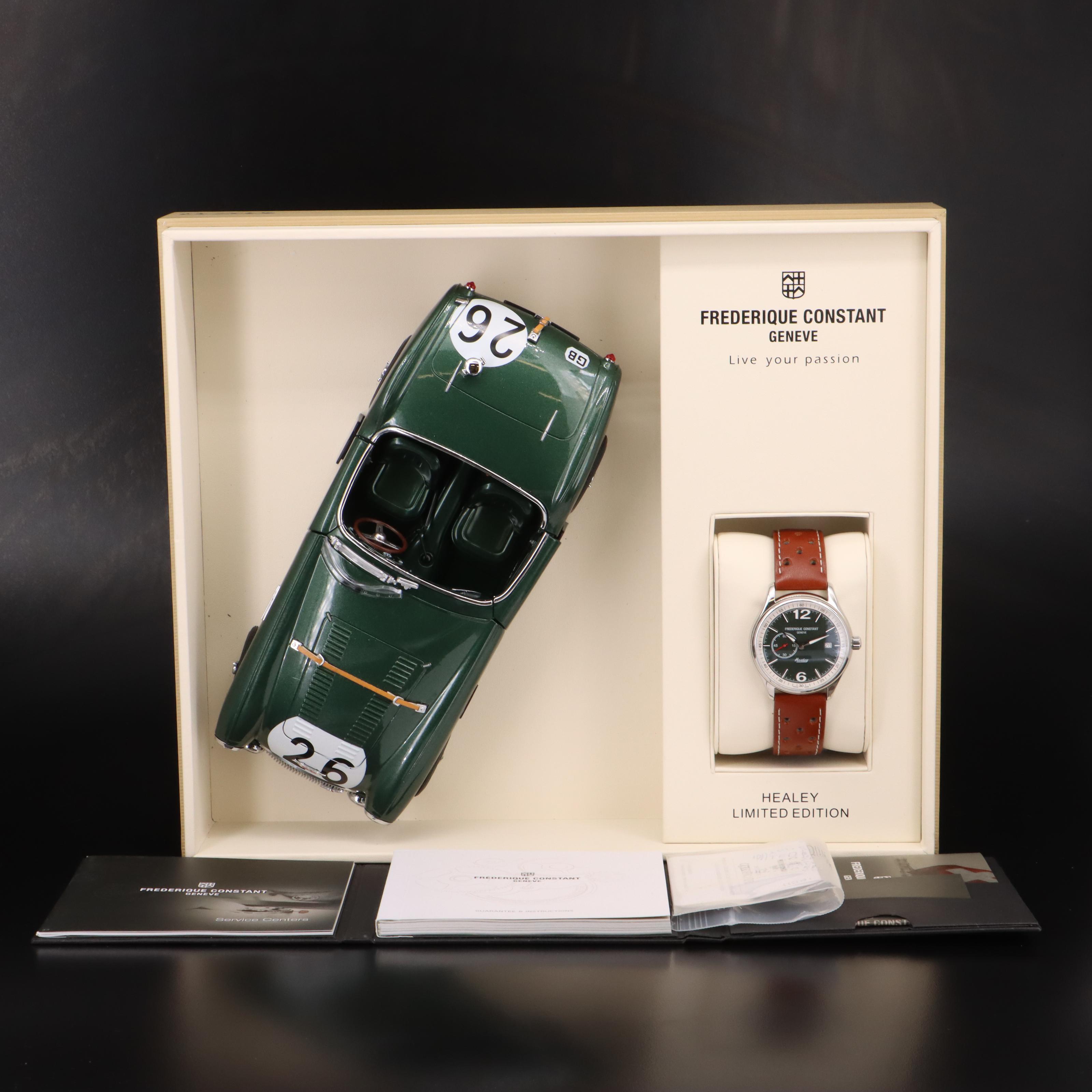 Frederique Constant Healey Vintage Rally Watch with Scale Model