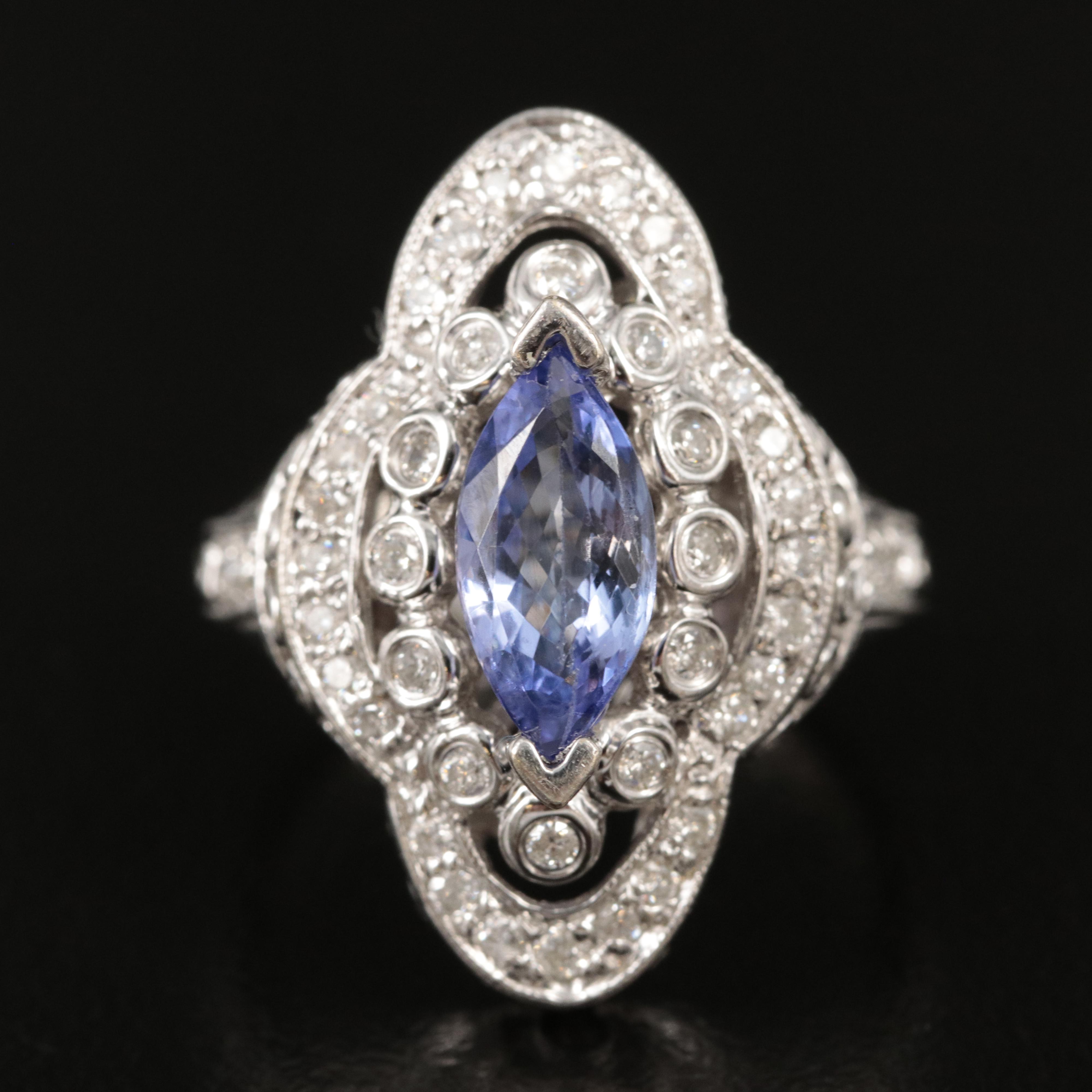Generations 1912 14K Tanzanite and Diamond Ring