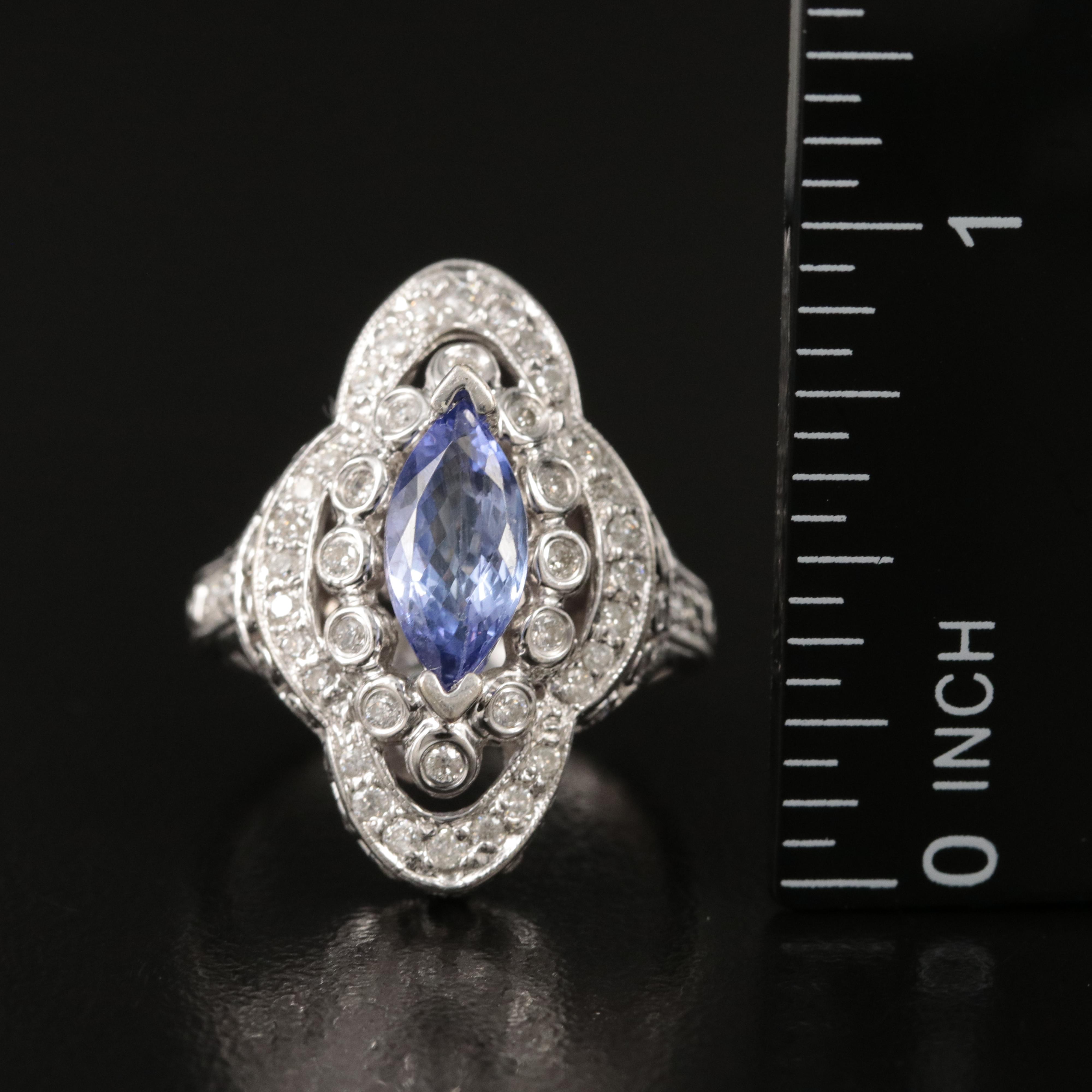 Generations 1912 14K Tanzanite and Diamond Ring
