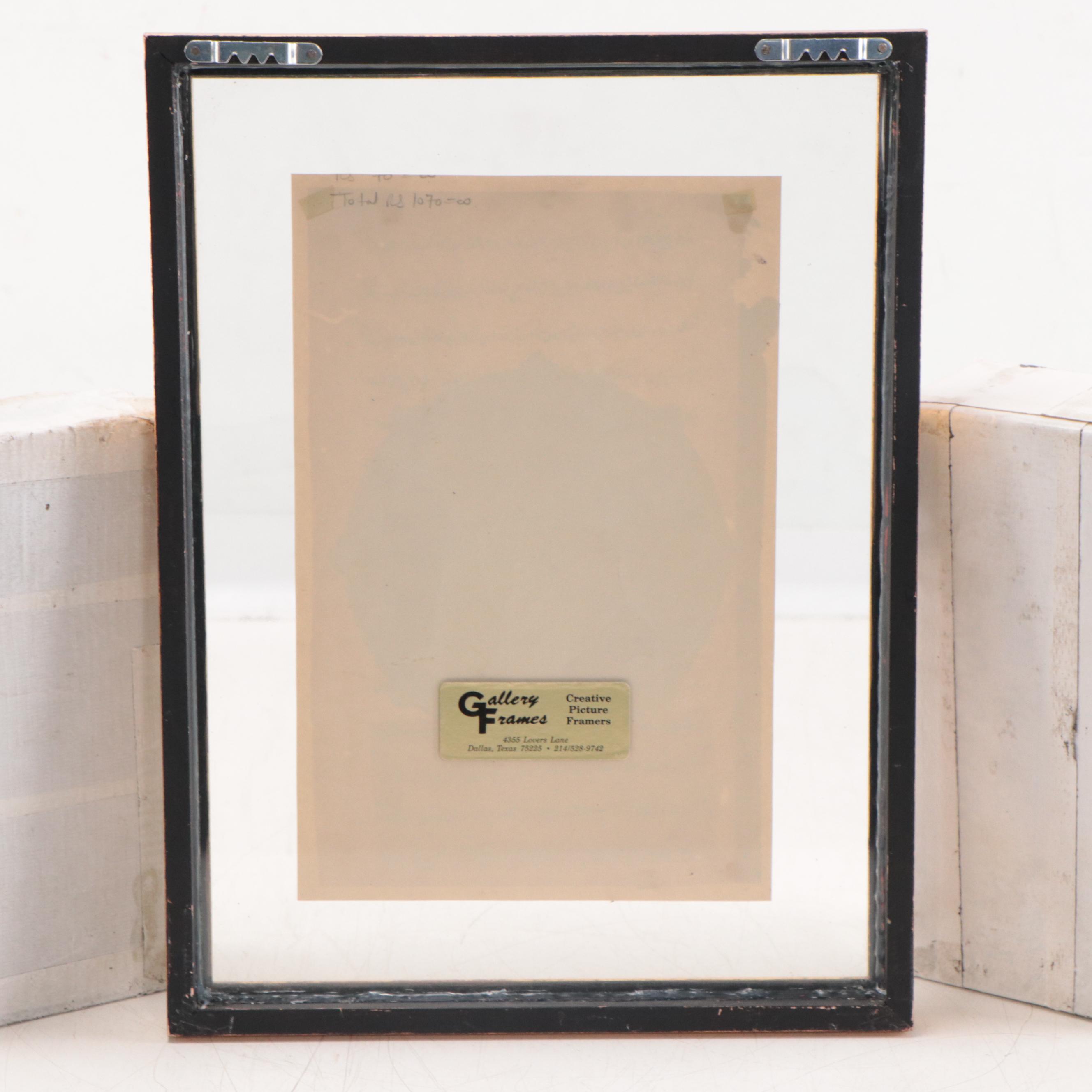 Rajput Gouache Painting of Two Female Figures, 19th Century