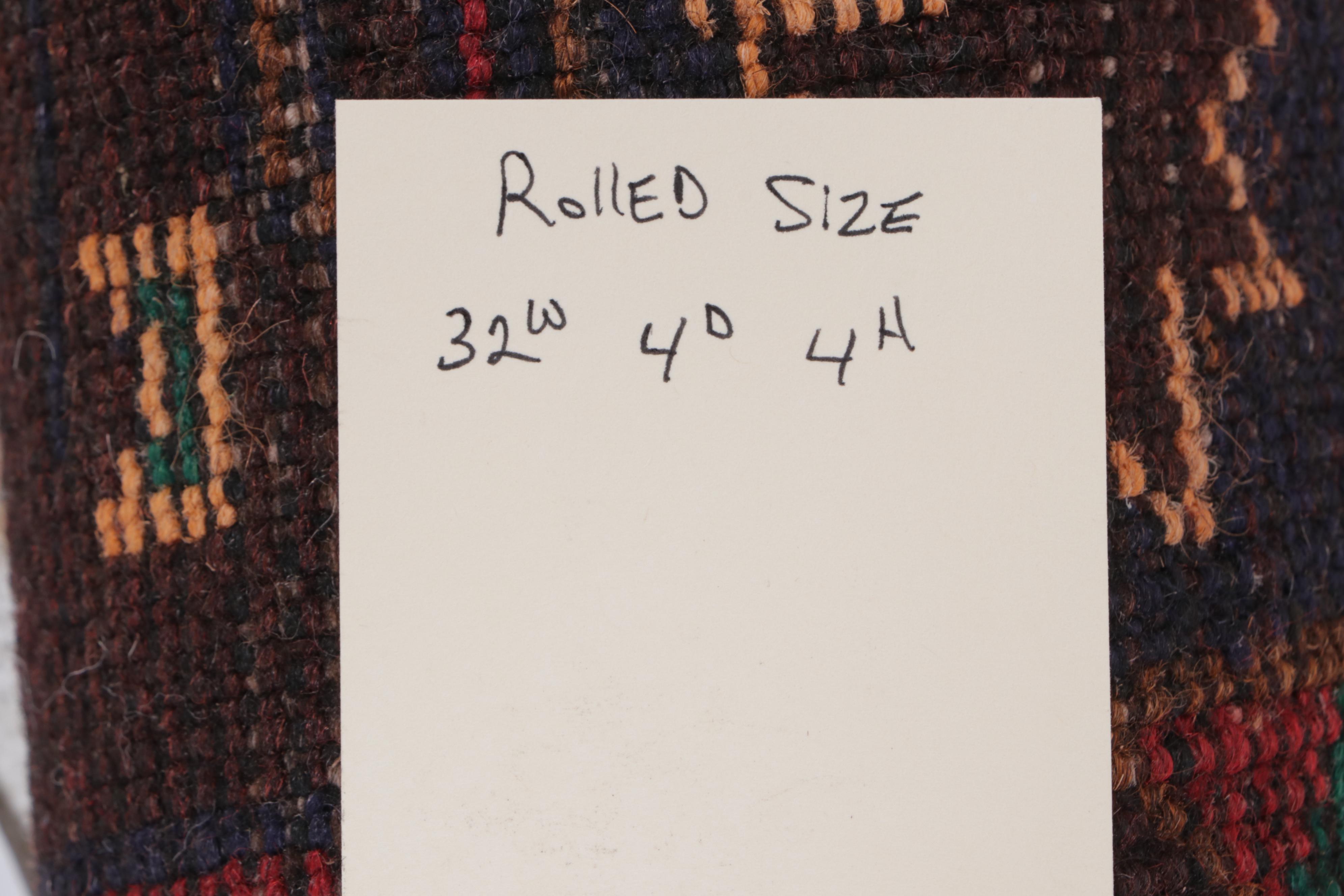 2'8 x 4'9 Hand-Knotted Afghan Baluch Accent Rug