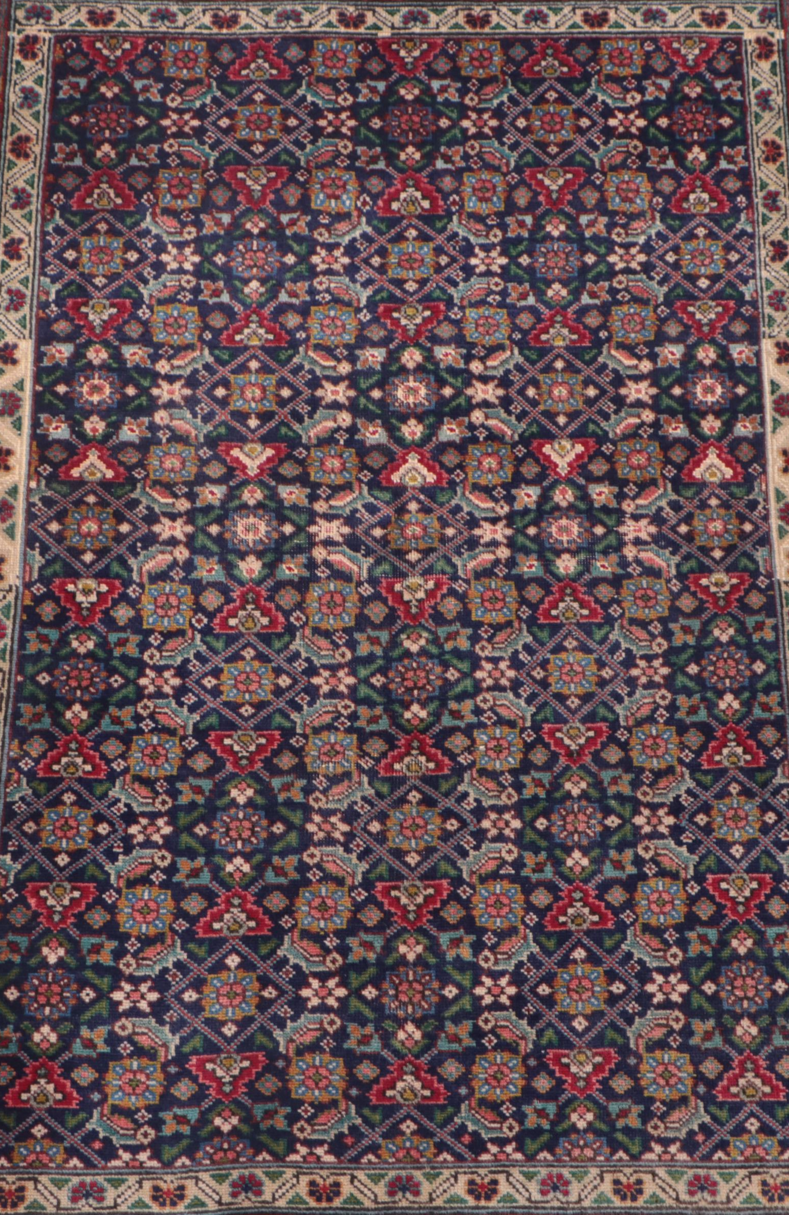3'1 x 4'6 Hand-Knotted Persian Veramin Accent Rug