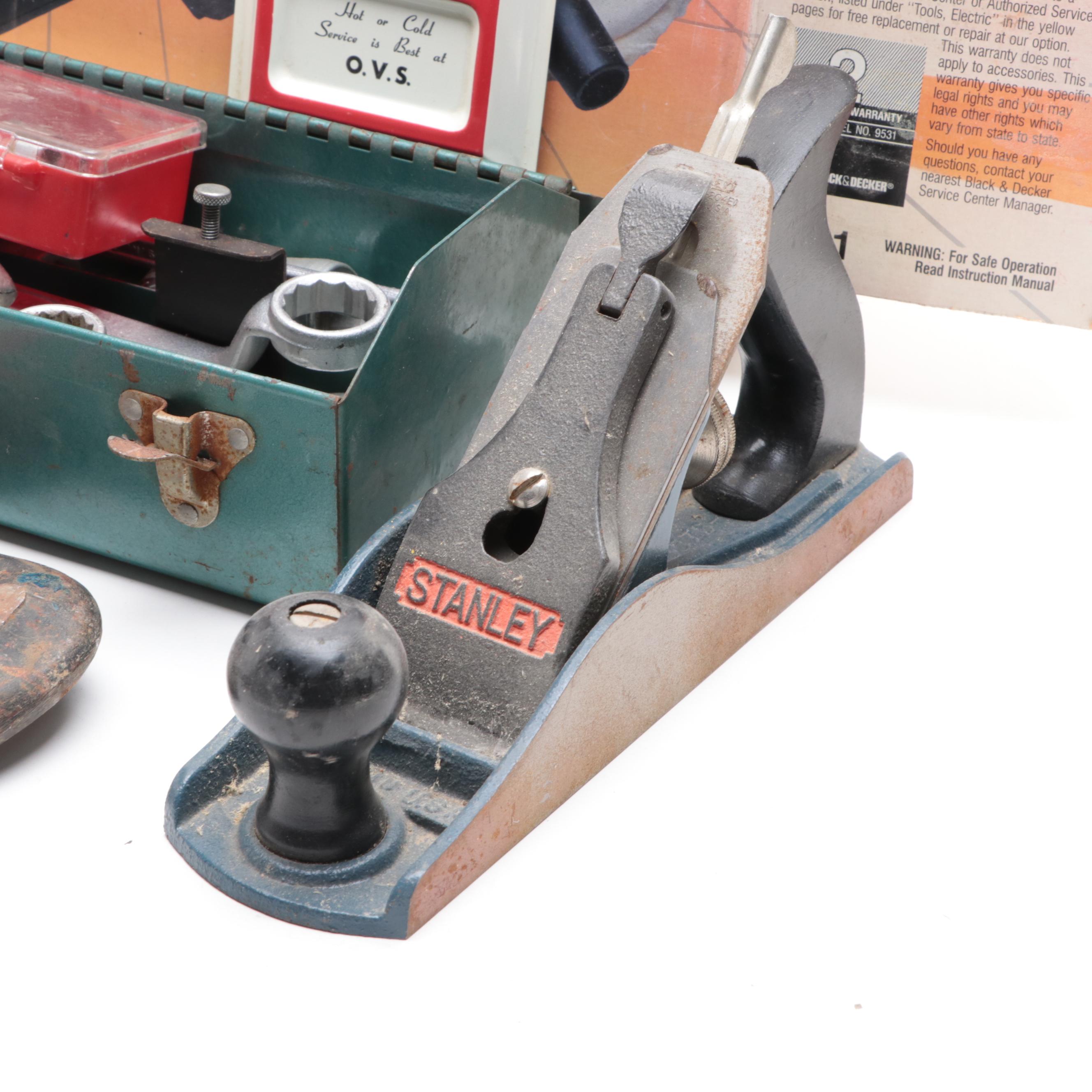 Black + Decker Orbital Sander With Socket Wrenches, Drill Bits, and More Tools