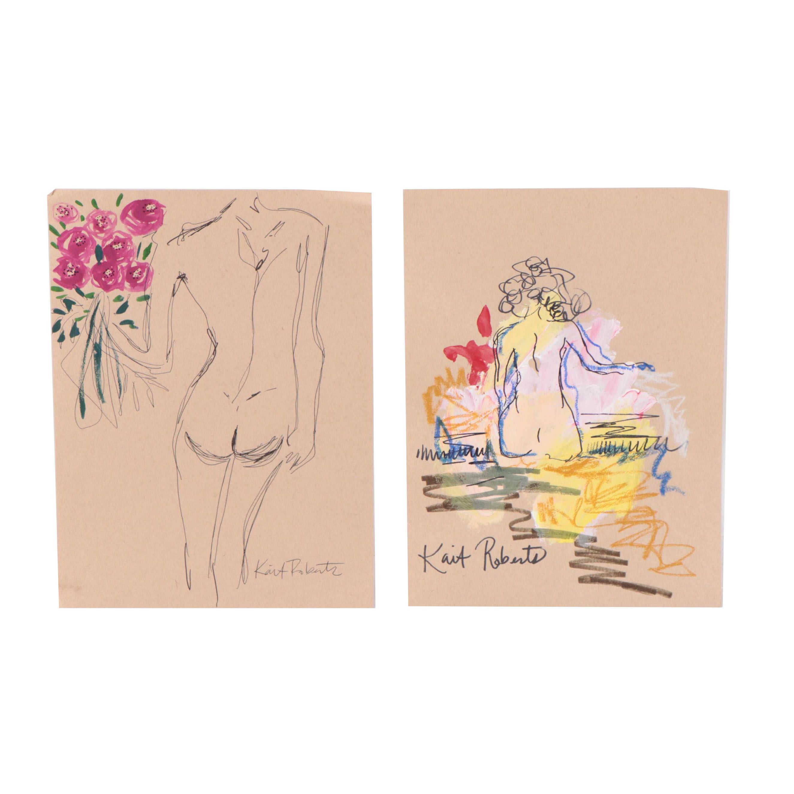 Kait Roberts Figural Drawings, 21st Century