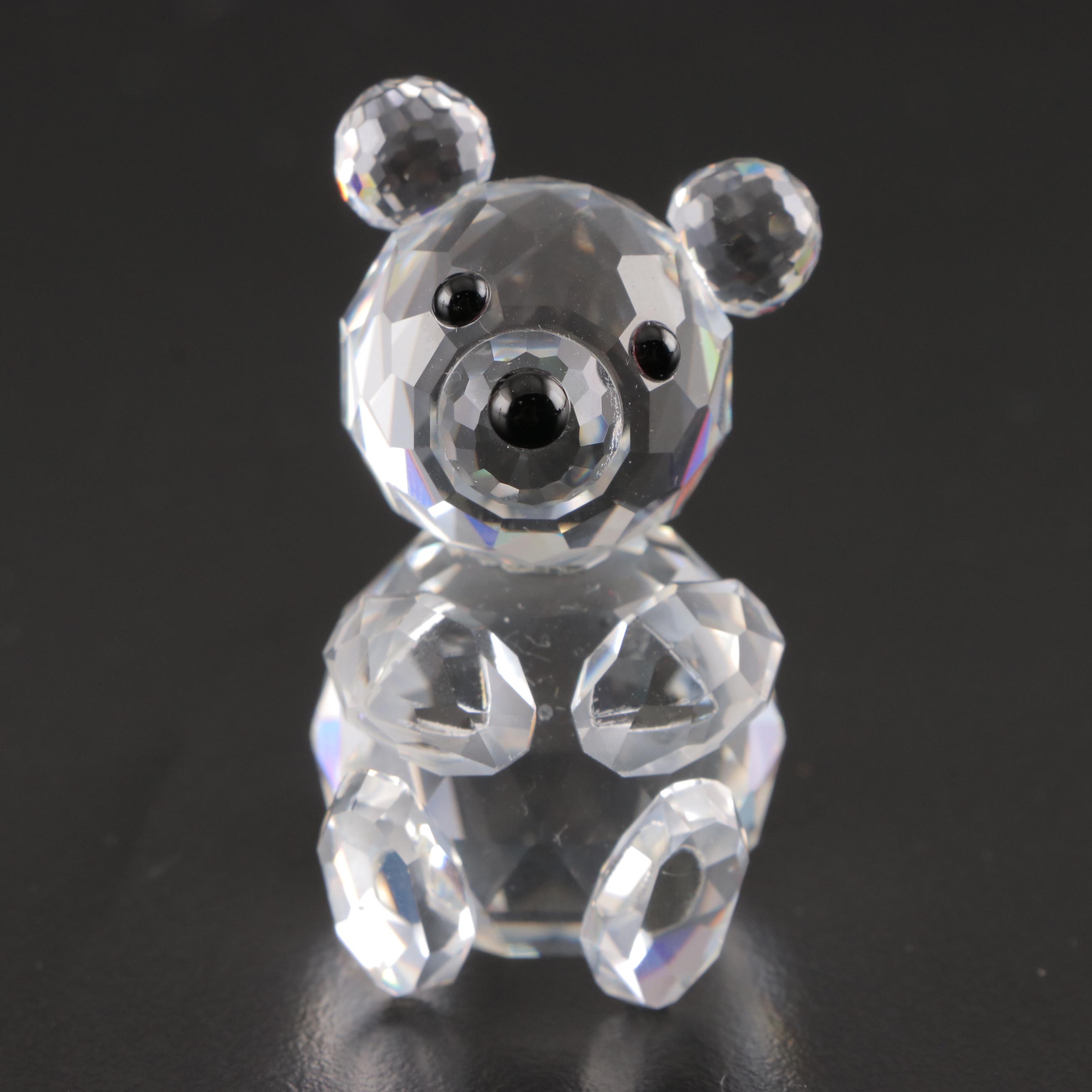 Swarovski and Iris Arc Crystal Bear and Clown Figurines