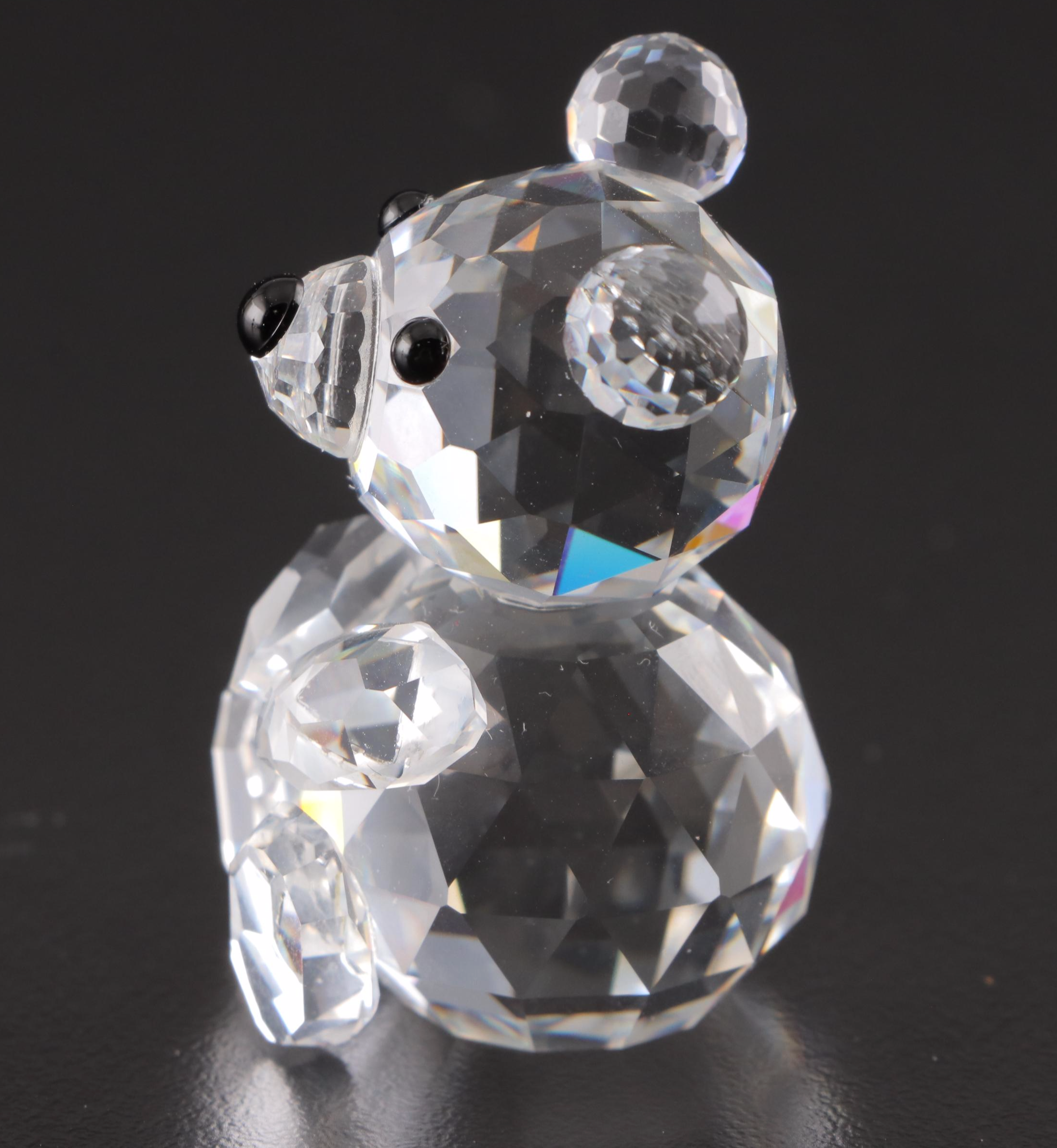 Swarovski and Iris Arc Crystal Bear and Clown Figurines