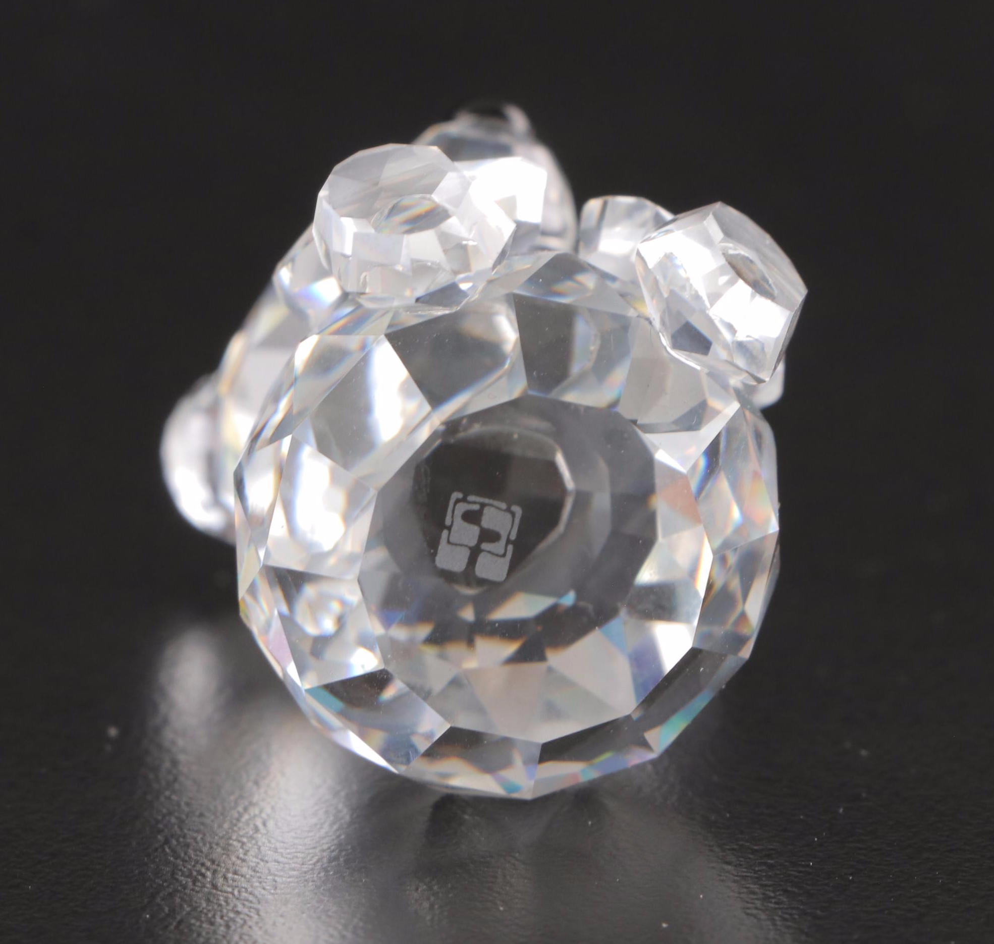 Swarovski and Iris Arc Crystal Bear and Clown Figurines