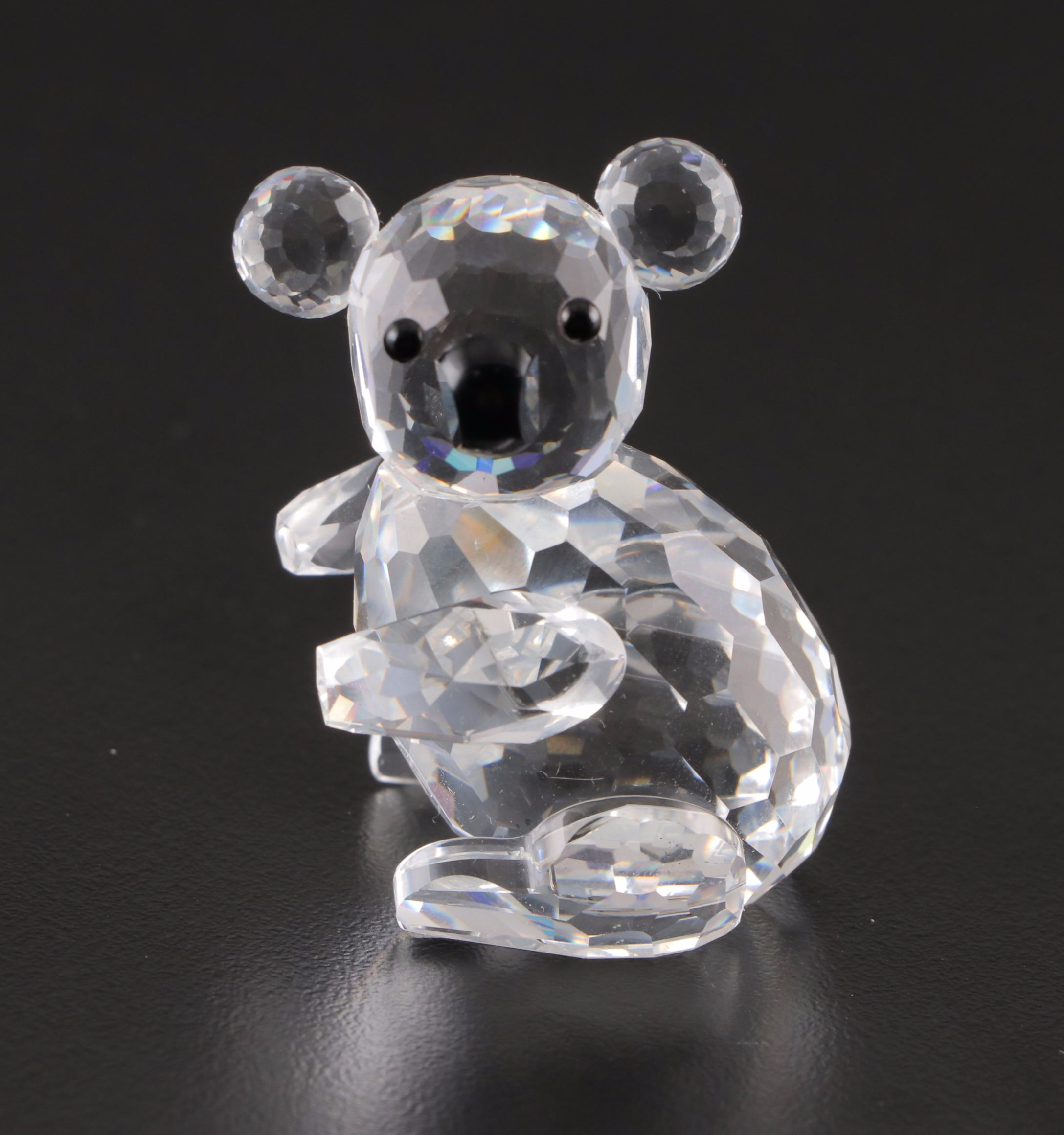 Swarovski and Iris Arc Crystal Bear and Clown Figurines