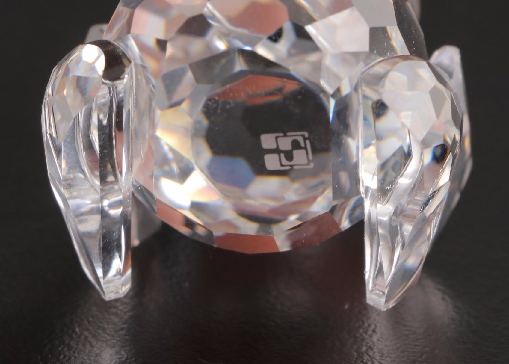 Swarovski and Iris Arc Crystal Bear and Clown Figurines