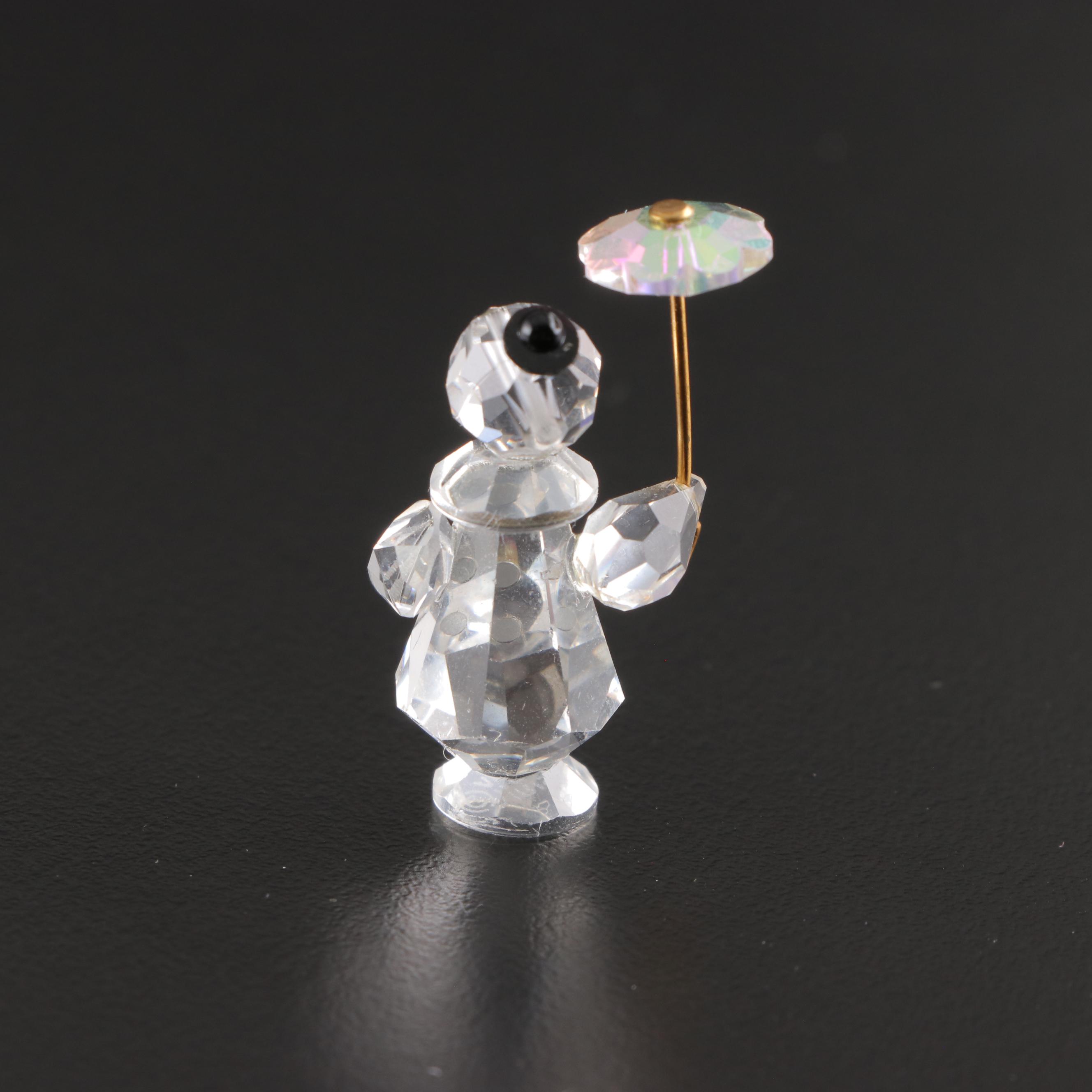 Swarovski and Iris Arc Crystal Bear and Clown Figurines