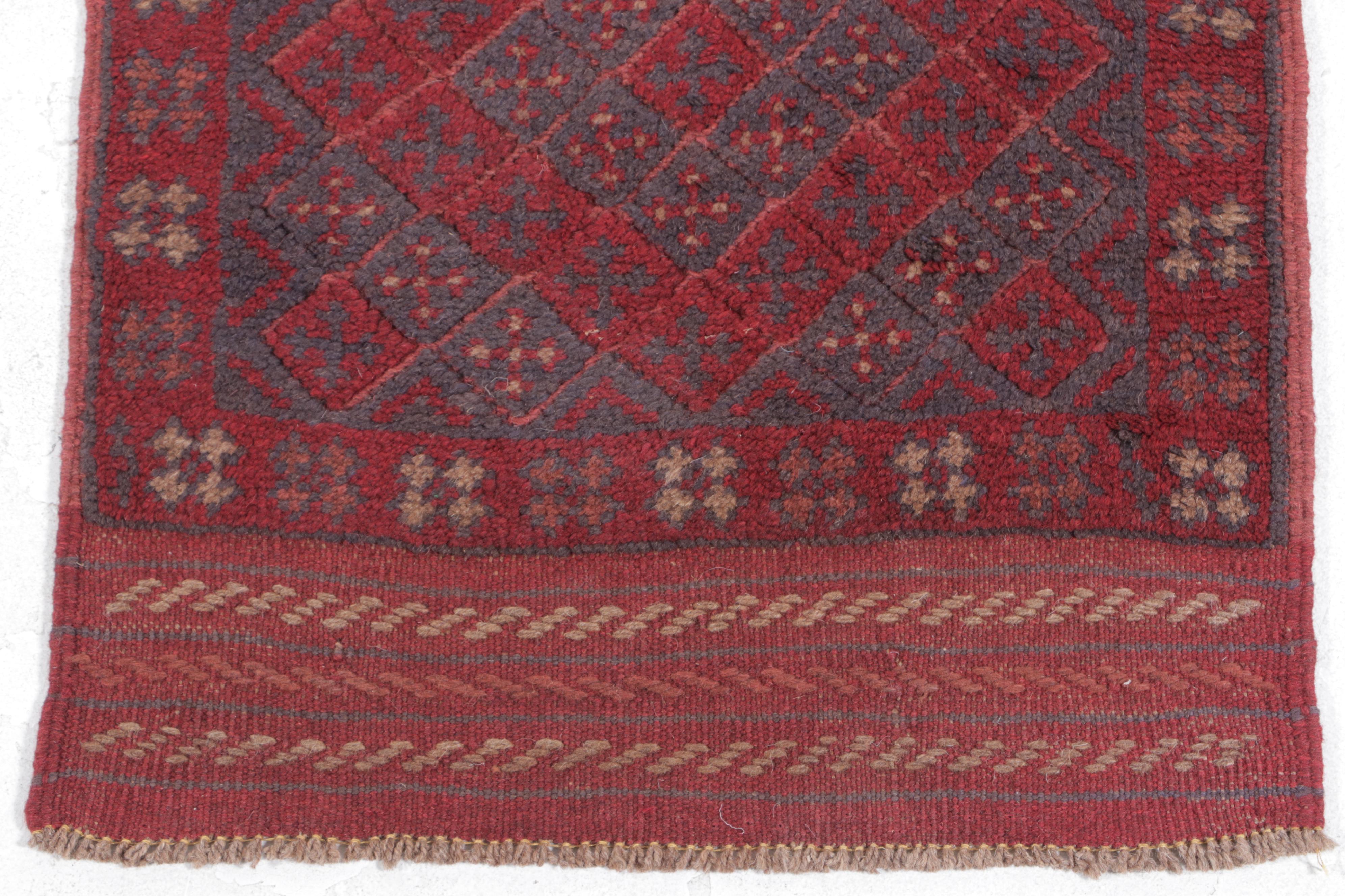 2' x 7'11 Hand-Knotted Afghan Kunduz Carpet Runner