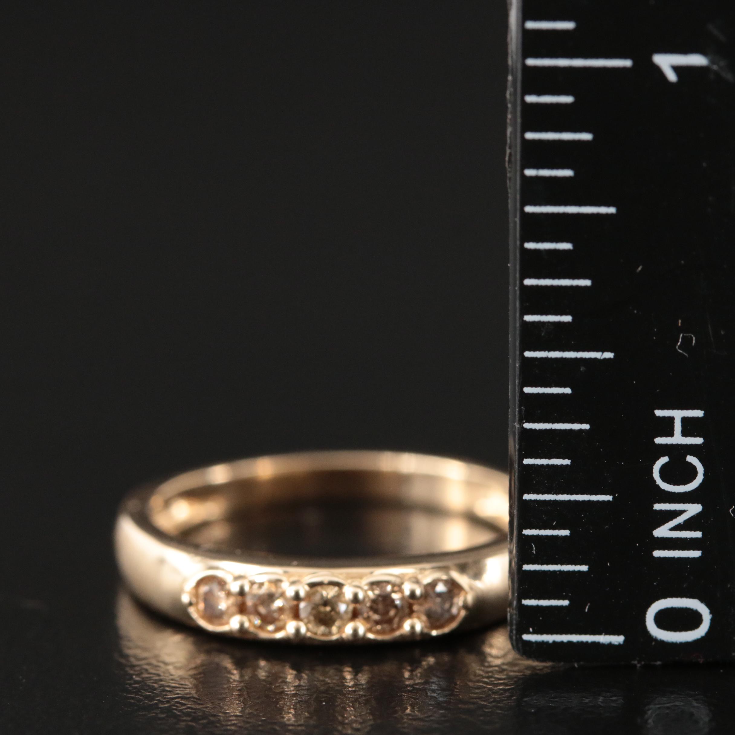 14K 0.25 CTW Diamond Band