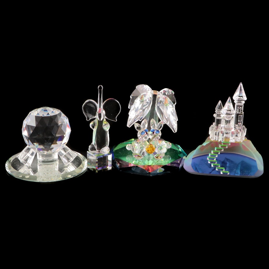 Disney Epcot and Other Crystal Figurines