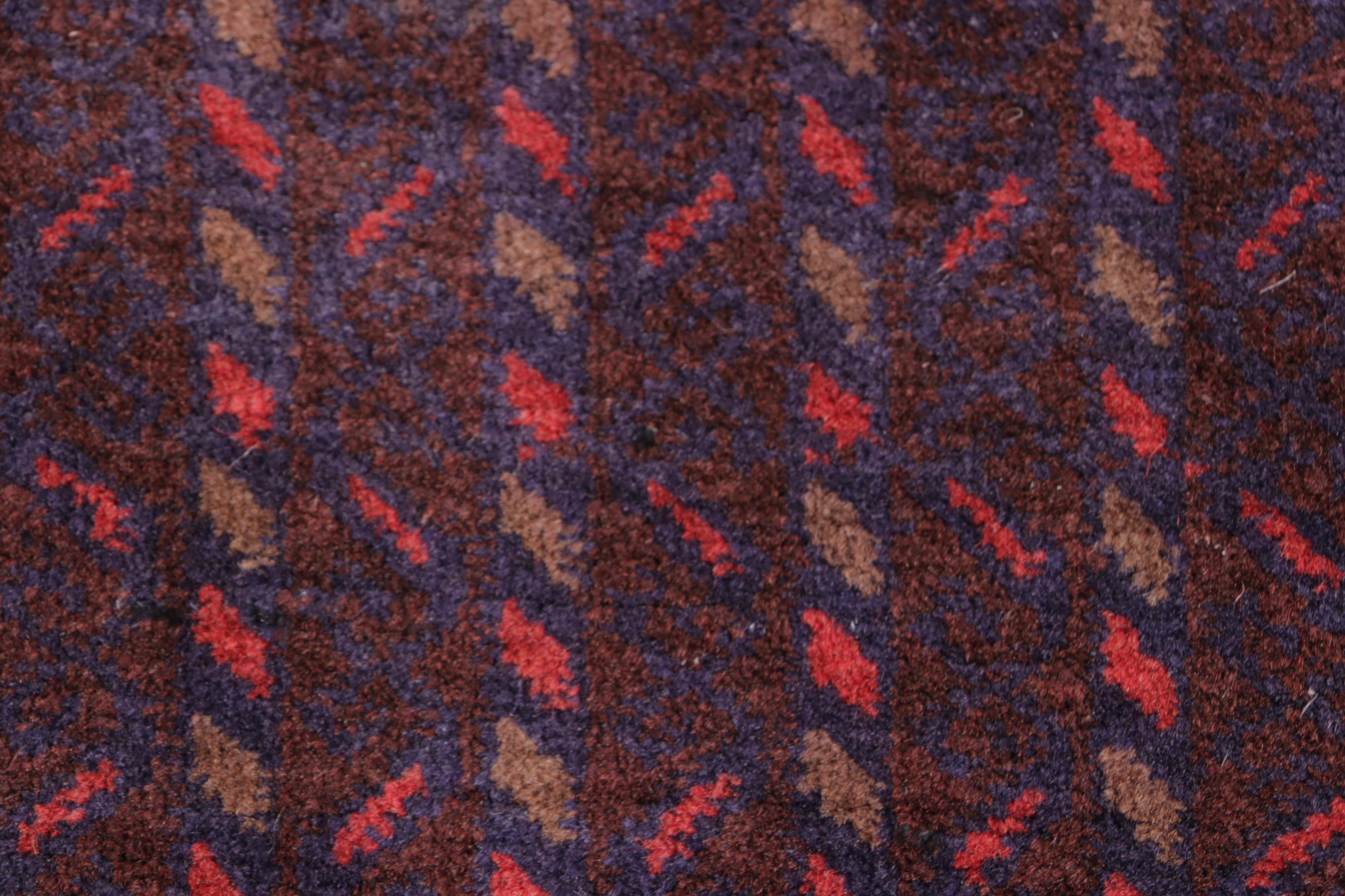 2'10 x 4'6 Hand-Knotted Afghan Baluch Accent Rug