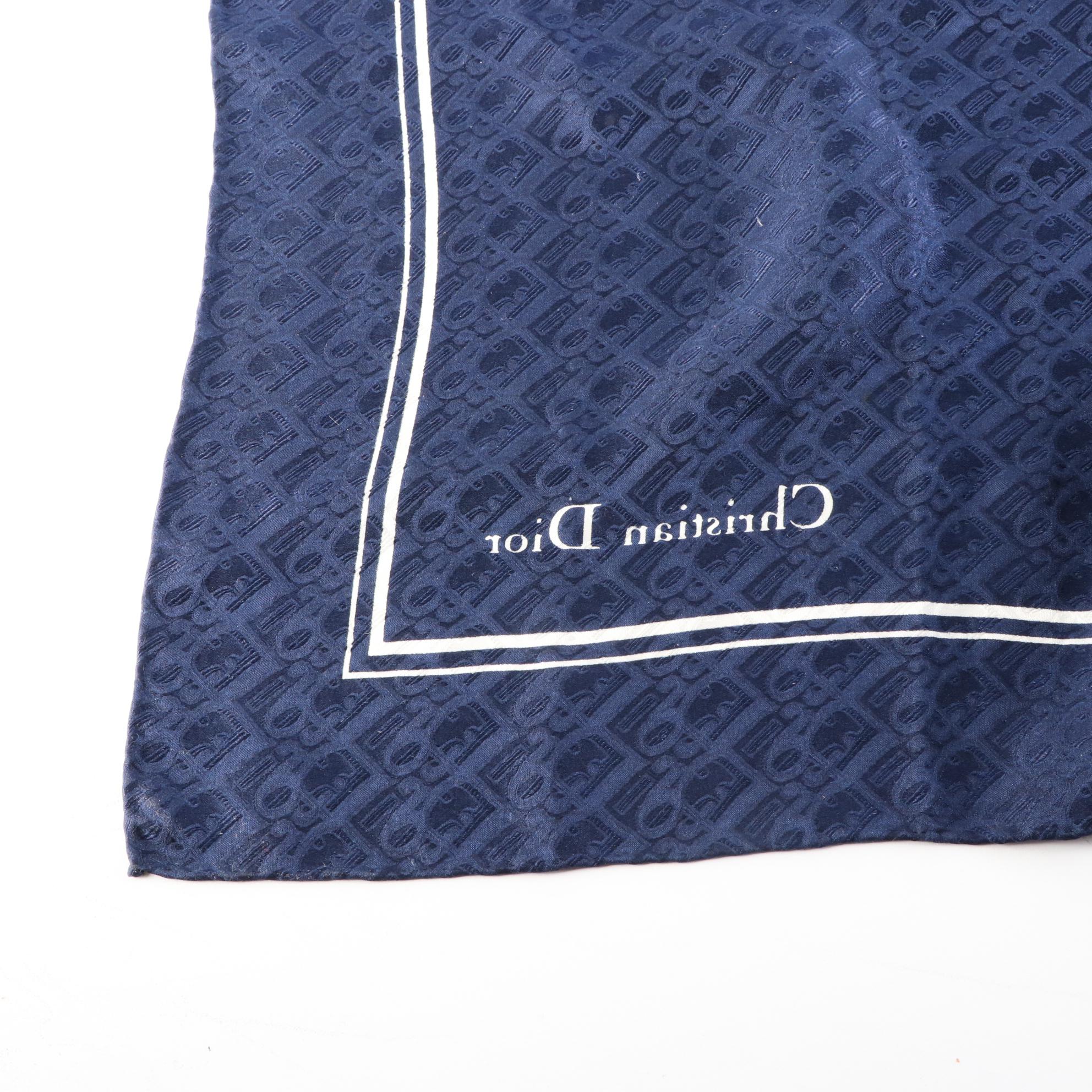 Christian Dior 80cm Scarf in Printed Silk