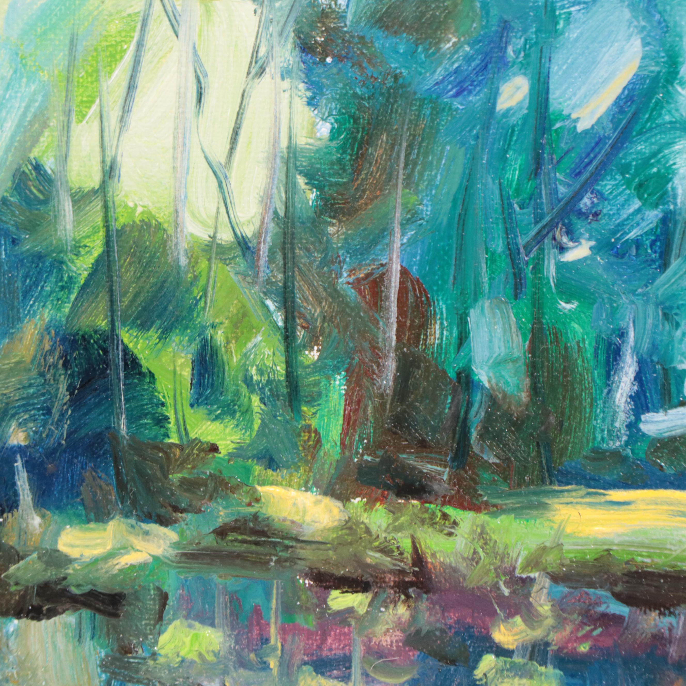 Andrew Semberecki Oil Painting of Forest Landscape