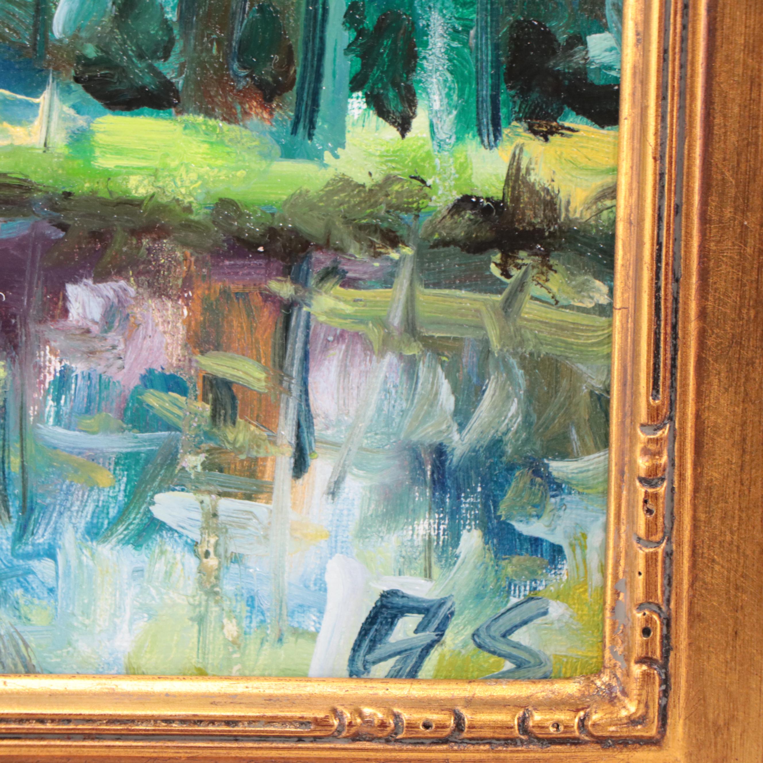 Andrew Semberecki Oil Painting of Forest Landscape