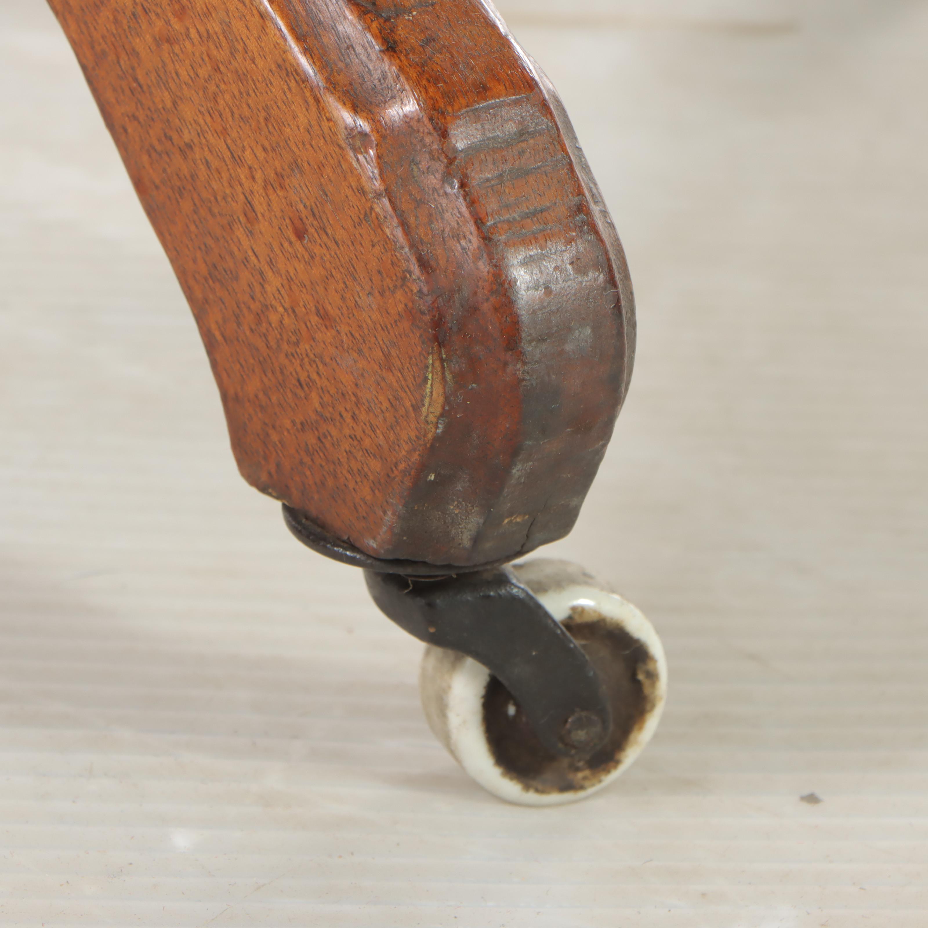 Victorian Walnut, Burl Walnut, and White Marble Side Table, Late 19th Century