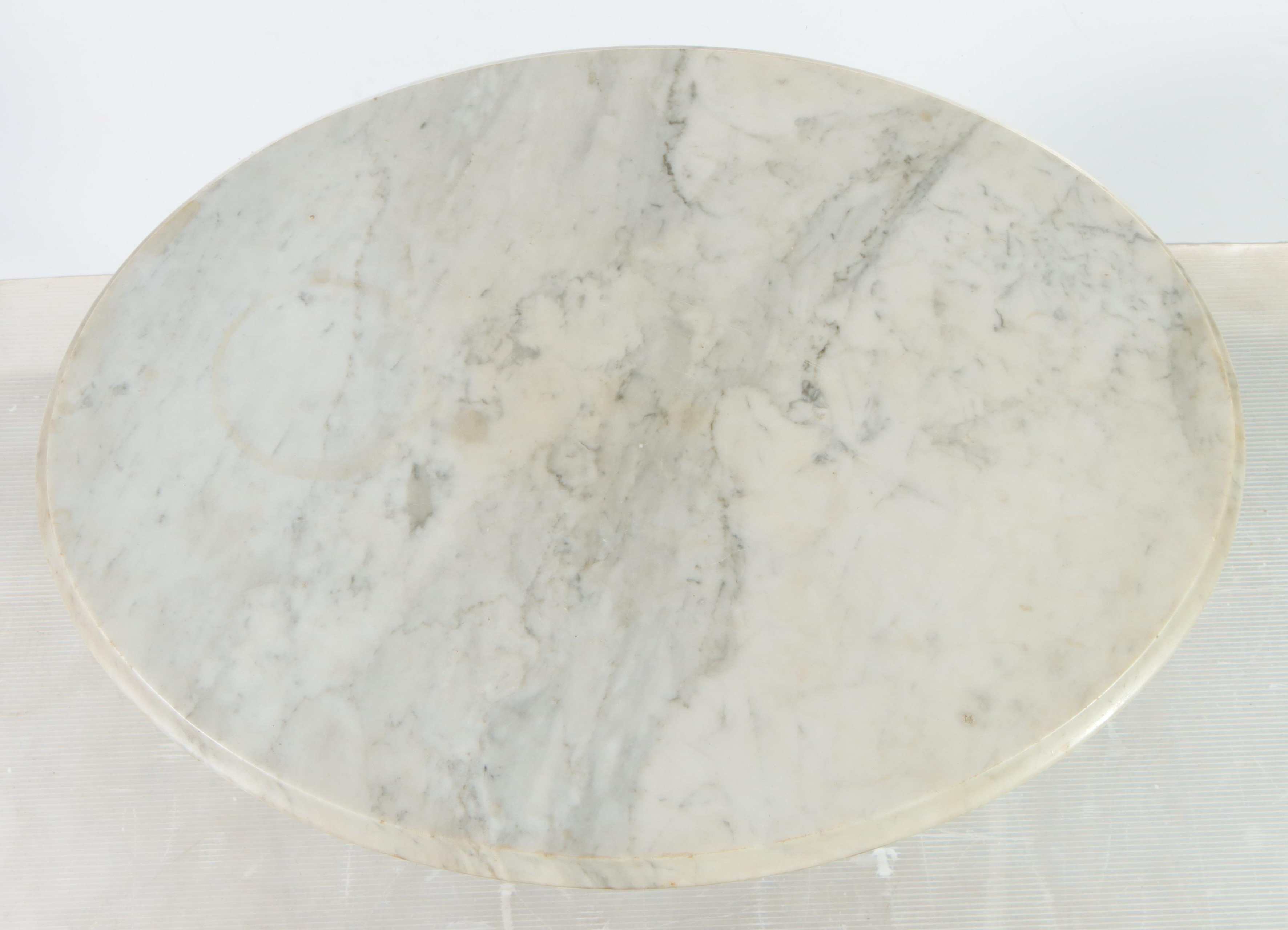 Victorian Walnut, Burl Walnut, and White Marble Side Table, Late 19th Century