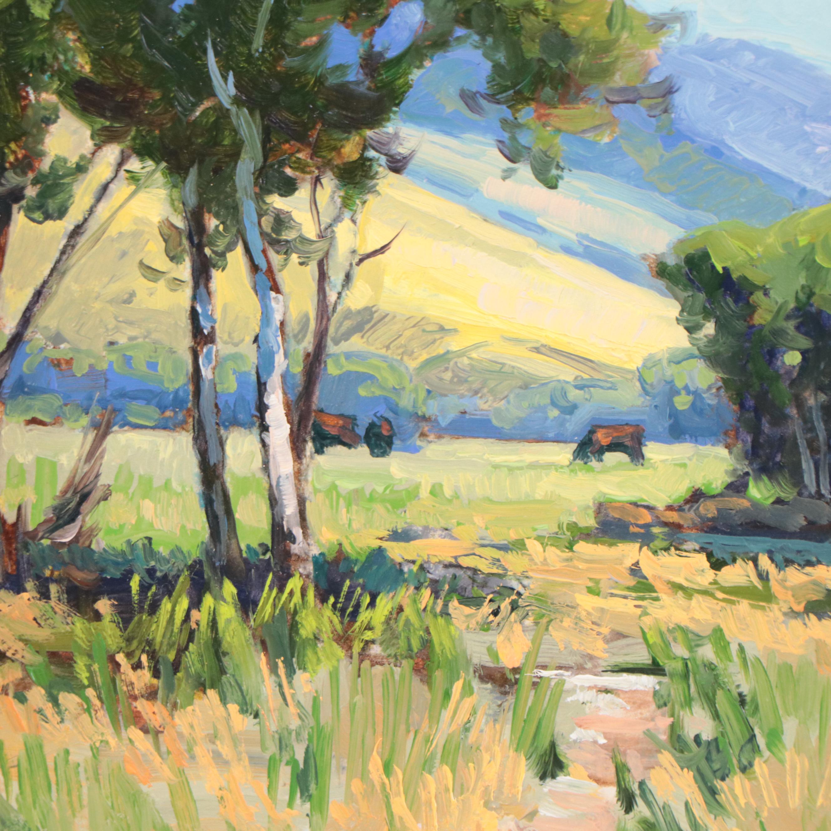 Taylor J. Lynde Oil Painting "Safely Graze," 2022