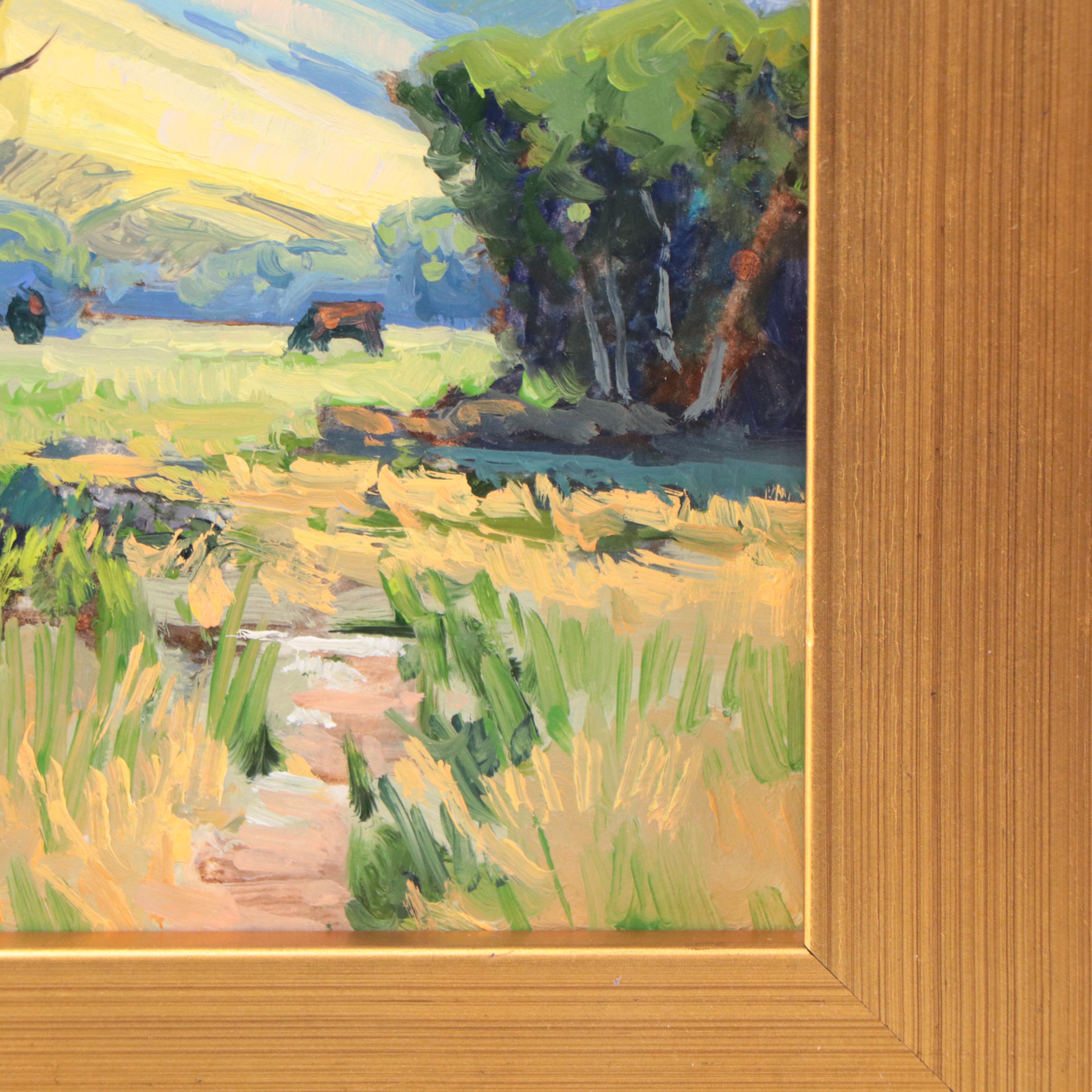 Taylor J. Lynde Oil Painting "Safely Graze," 2022