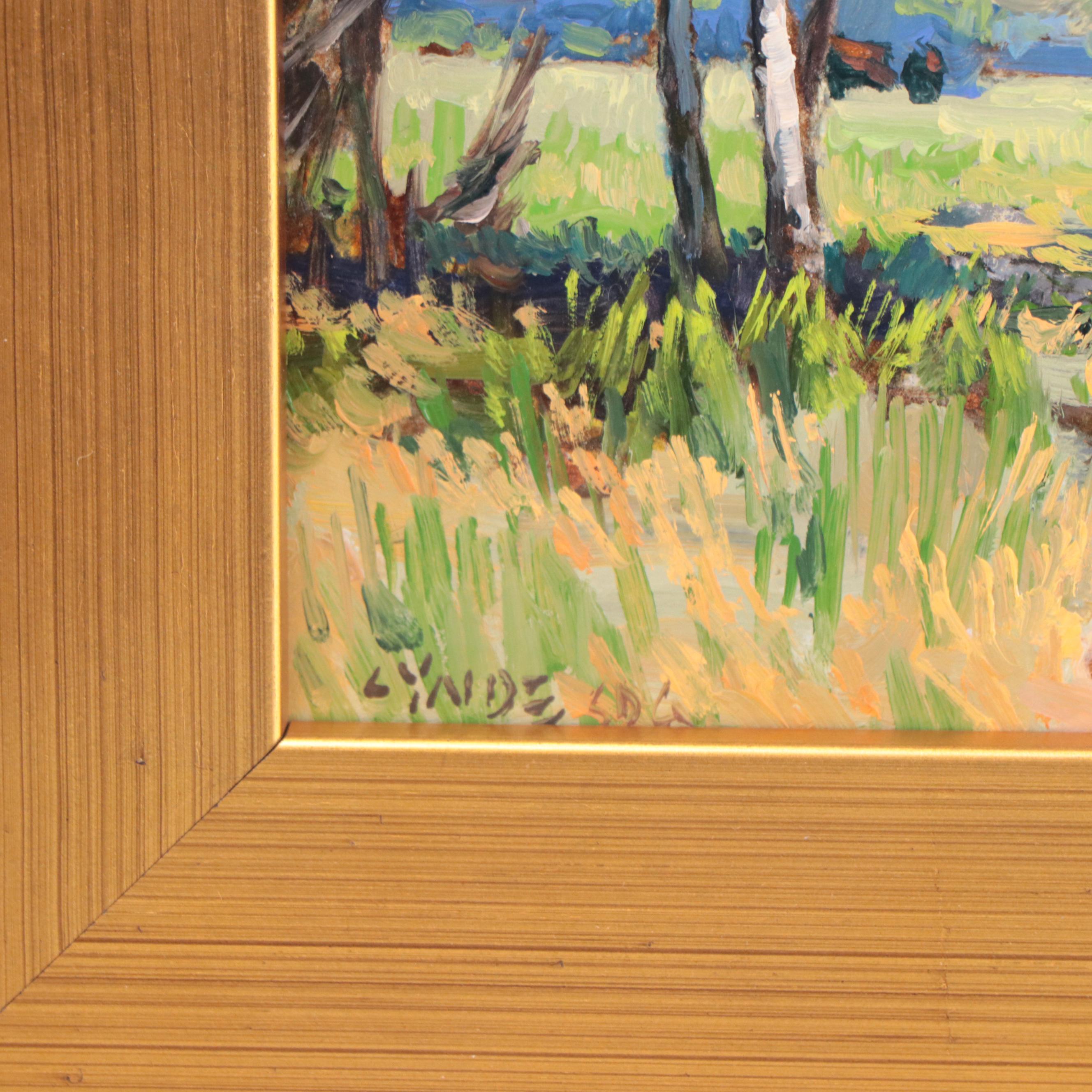 Taylor J. Lynde Oil Painting "Safely Graze," 2022