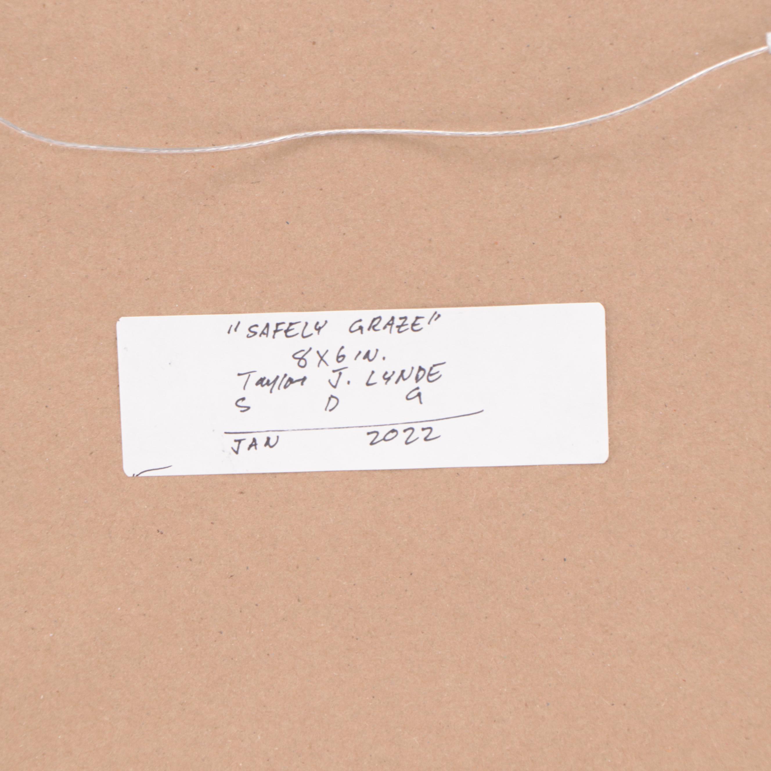 Taylor J. Lynde Oil Painting "Safely Graze," 2022