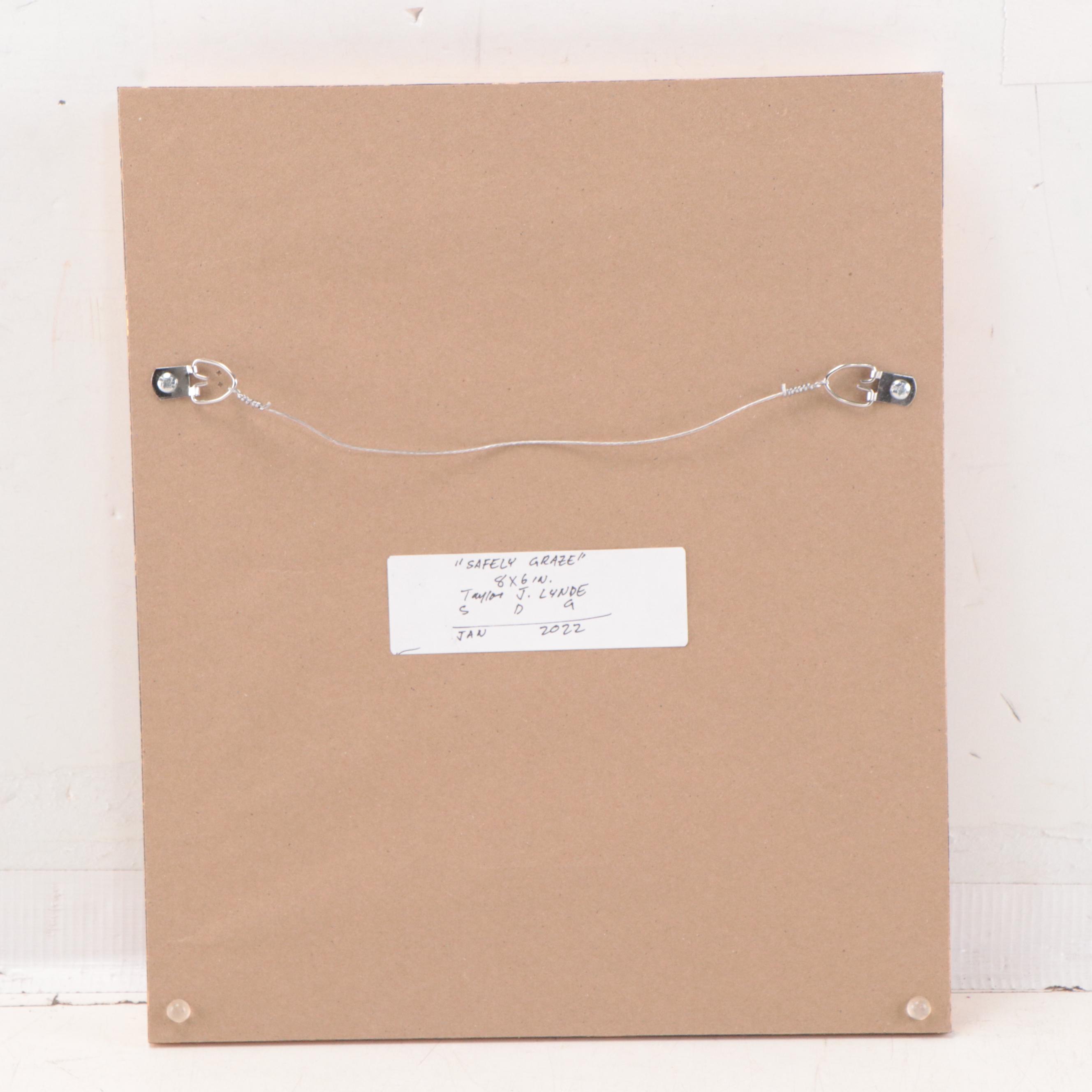 Taylor J. Lynde Oil Painting "Safely Graze," 2022