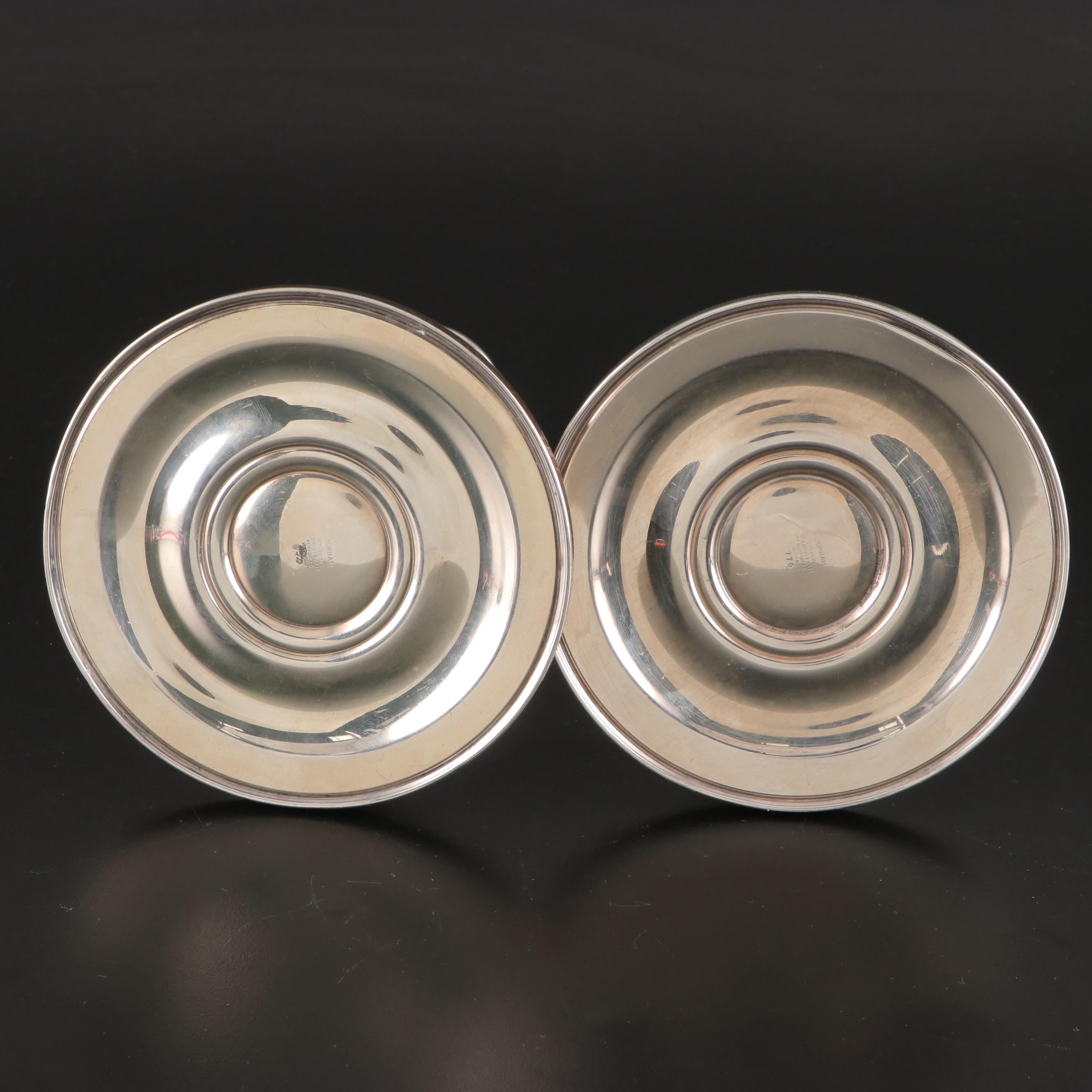 International and Gorham Sterling Silver Candlesticks, Mid to Late 20th Century