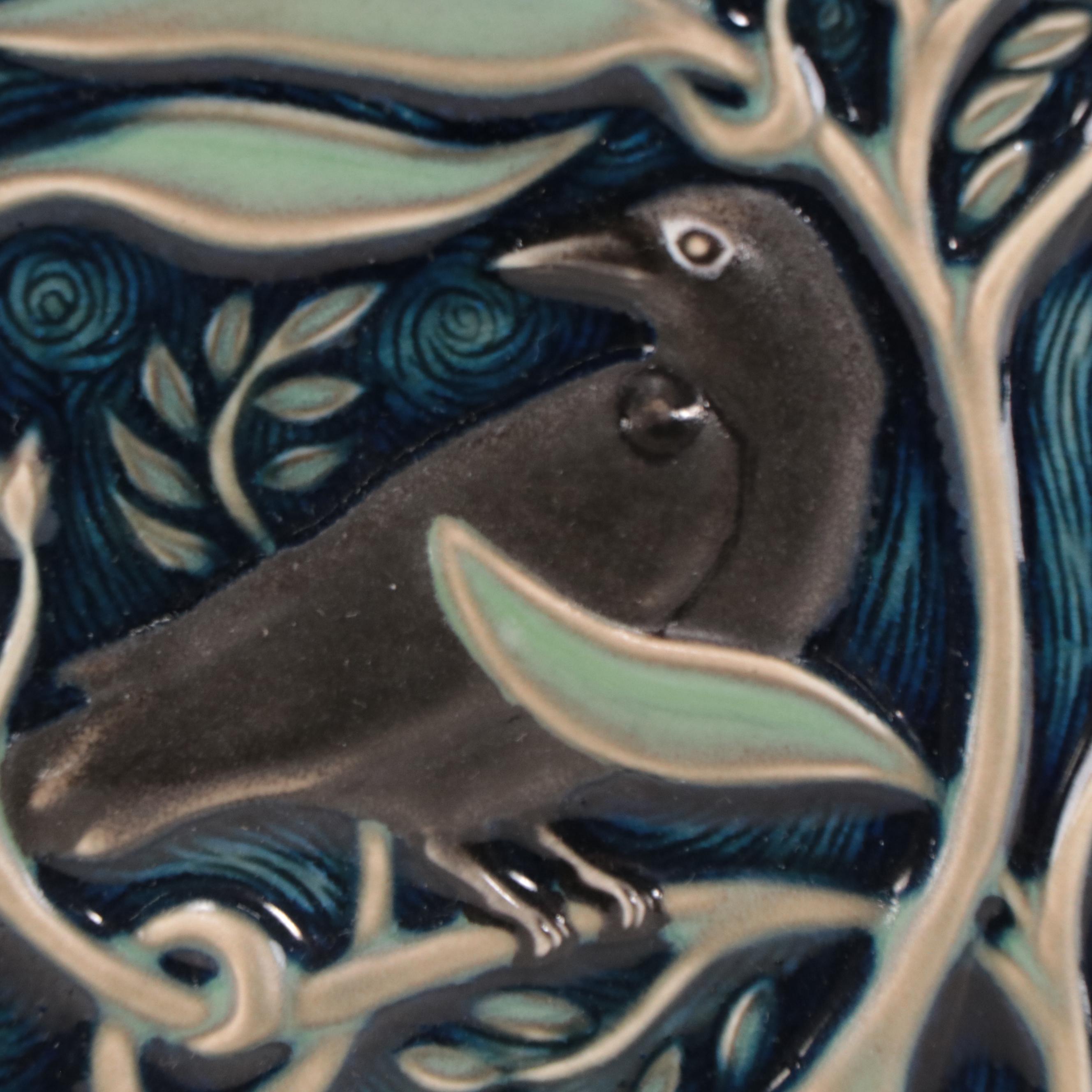 Rookwood "Rook Nature" Hand-Painted Ceramic Tile, 21st Century