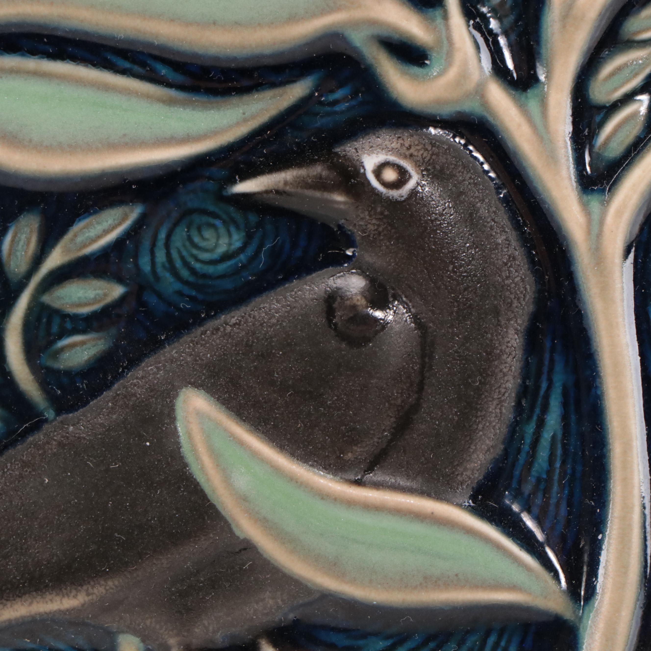 Rookwood "Rook Nature" Hand-Painted Ceramic Tile, 21st Century