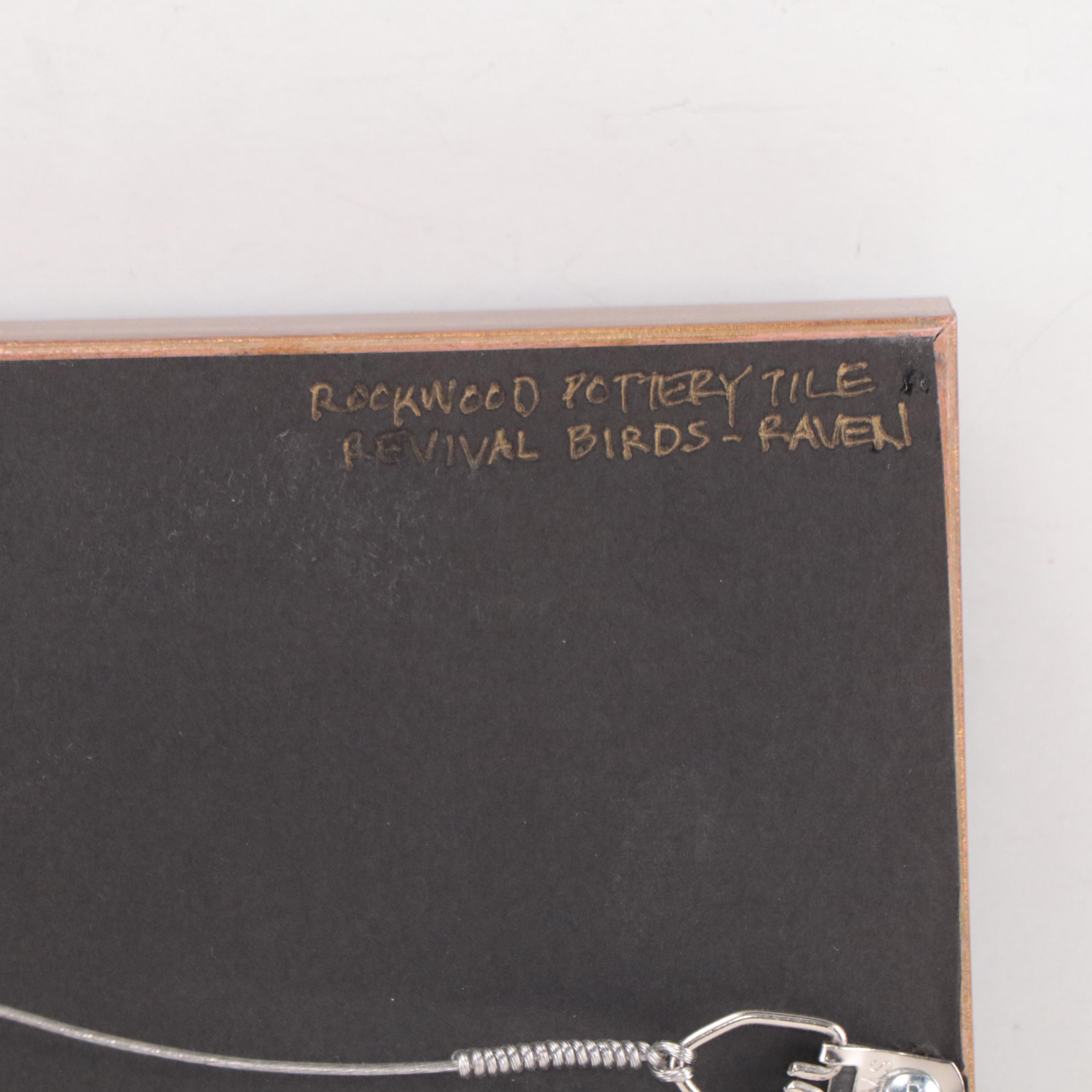 Rookwood "Rook Nature" Hand-Painted Ceramic Tile, 21st Century