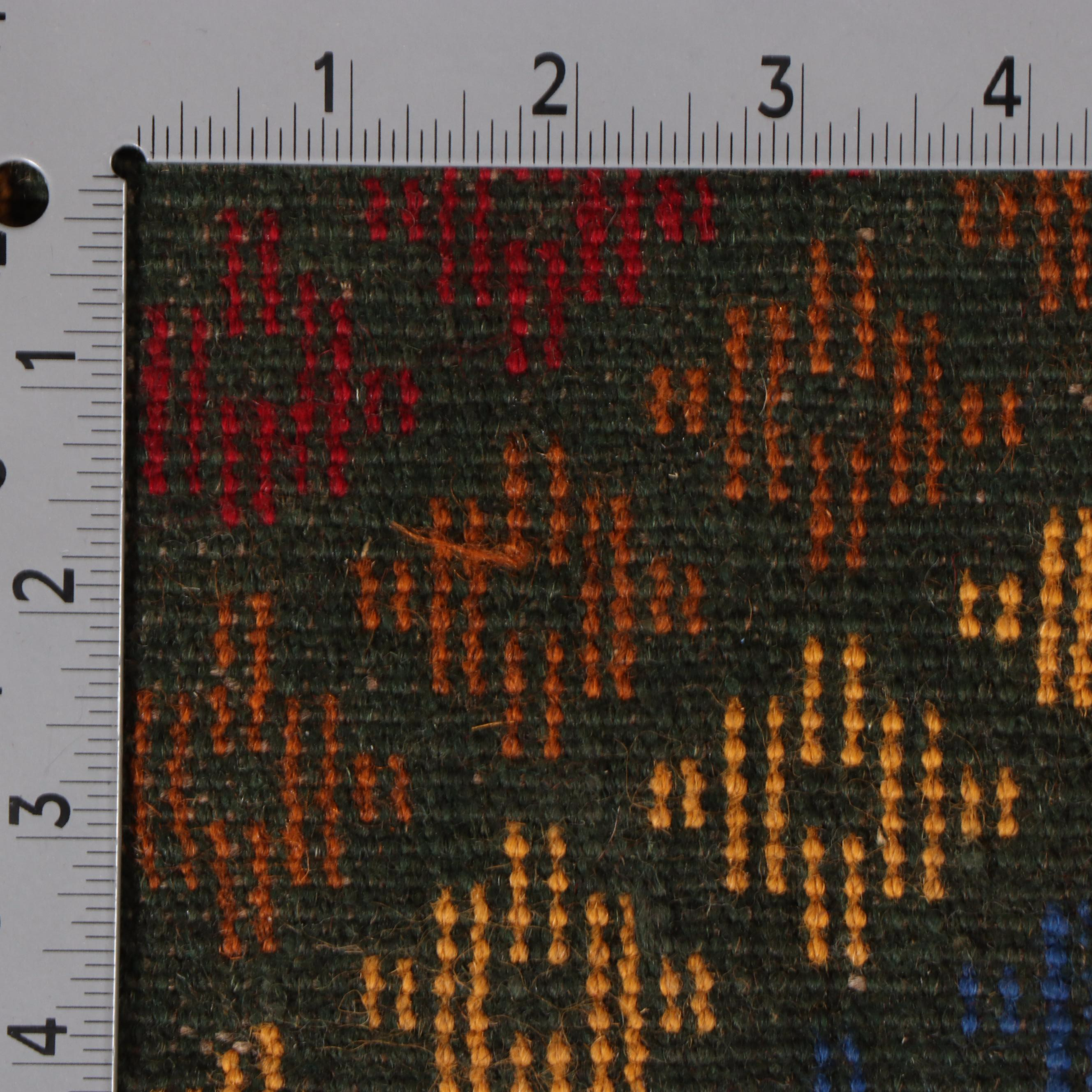 2'1 x 2'10 Hand-Knotted Afghan Baluch Accent Rug