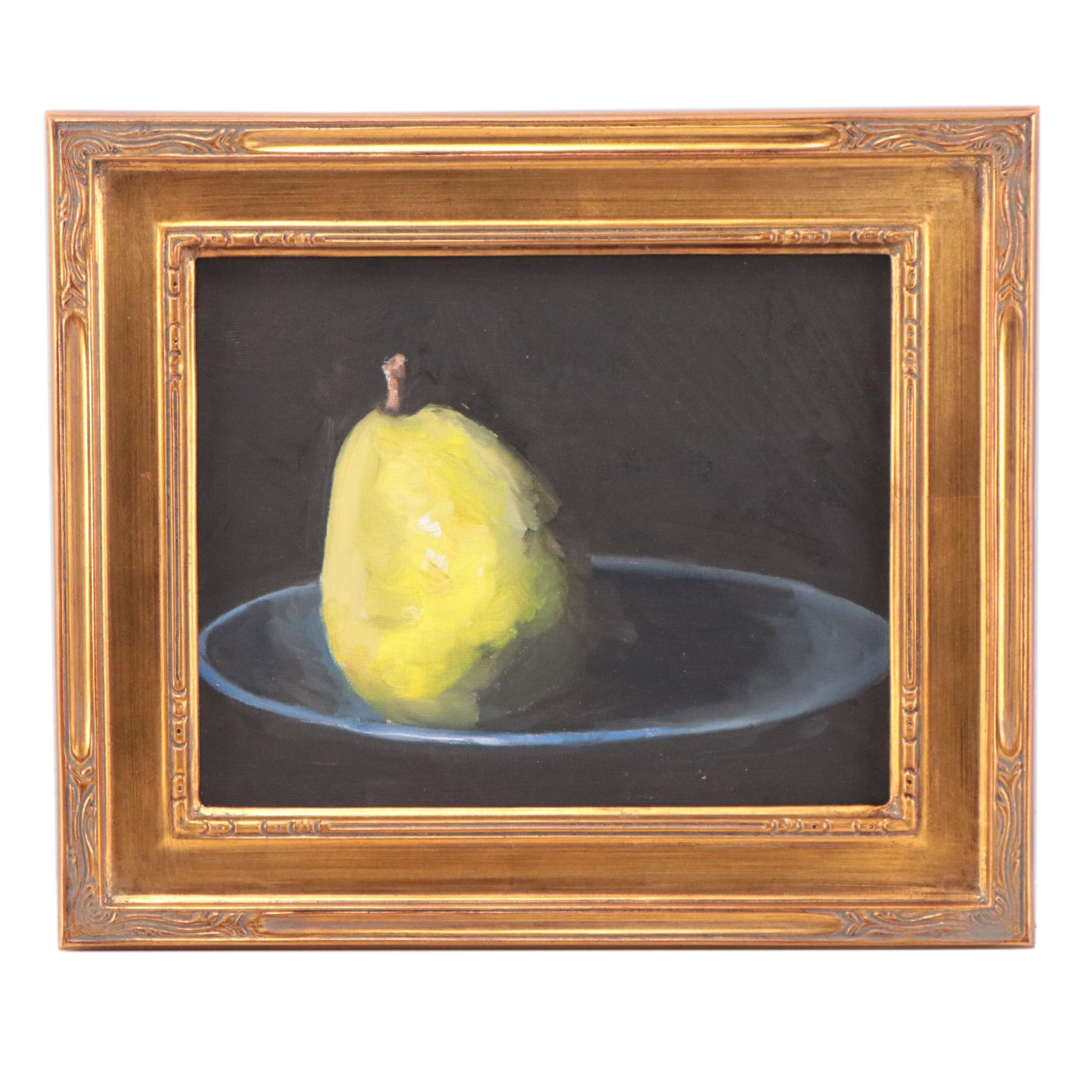 James Coates Still Life Oil Painting "Pear"